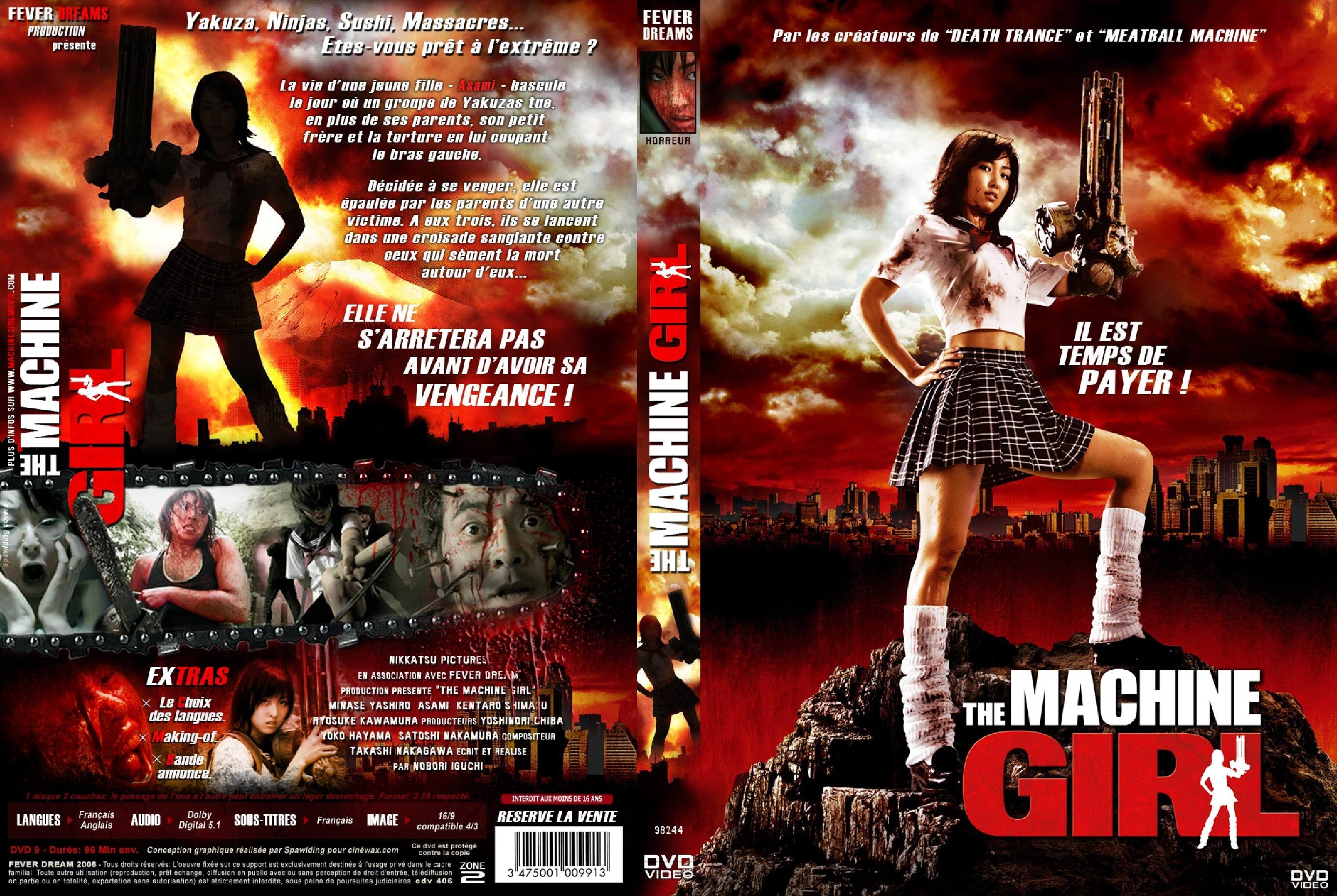 Jaquette DVD The machine girl custom