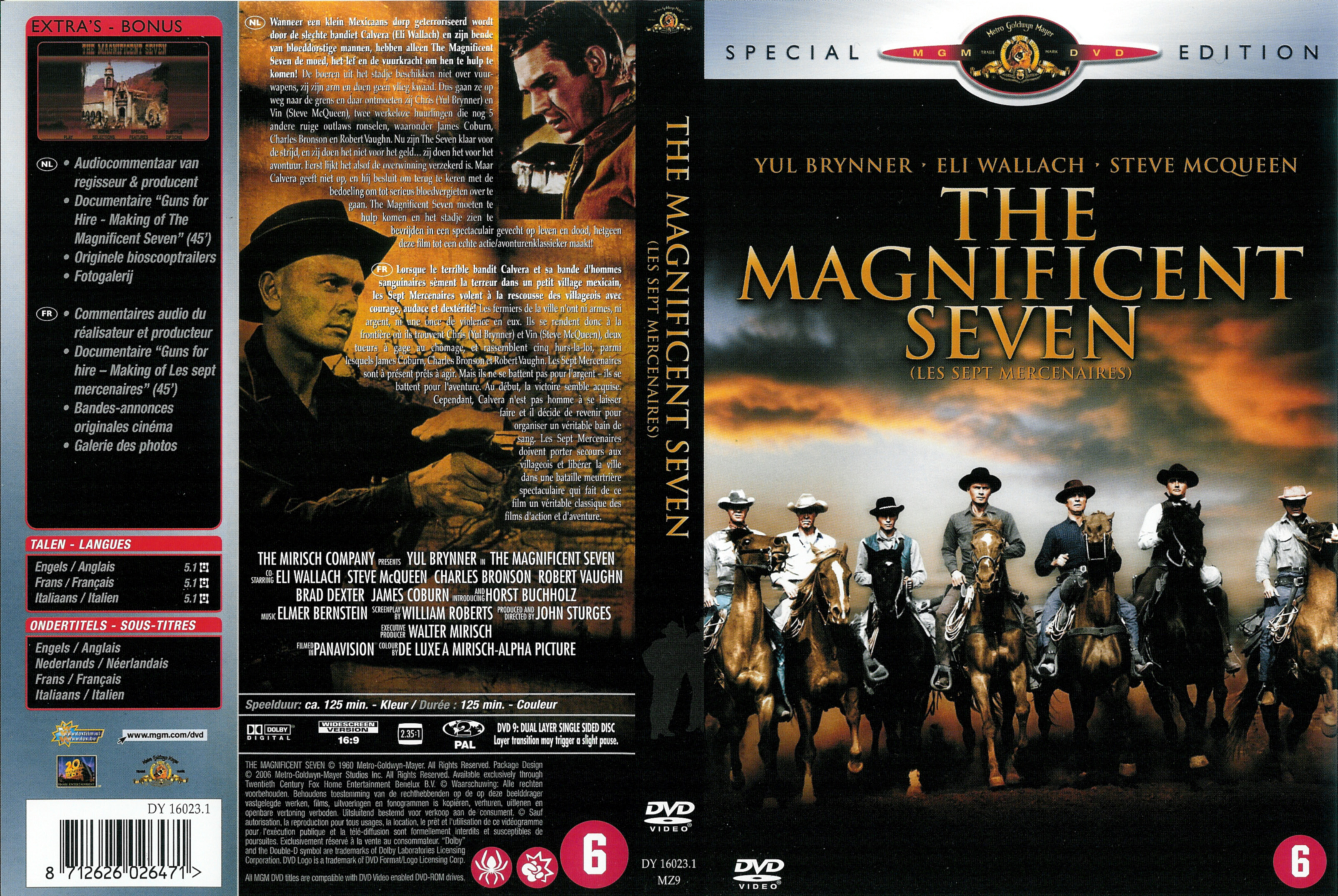 Jaquette DVD The magnificient seven - Les 7 mercenaires