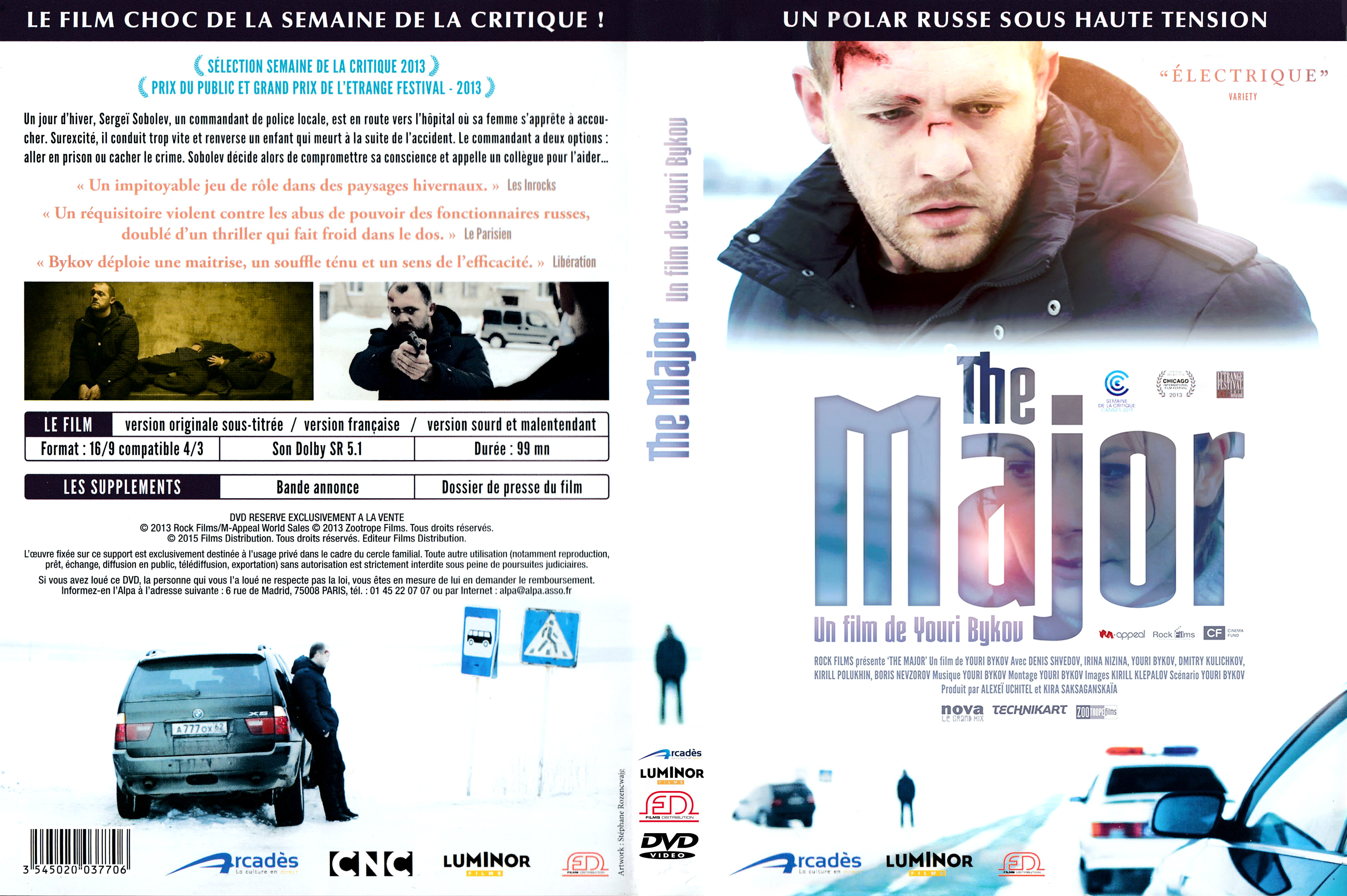 Jaquette DVD The major