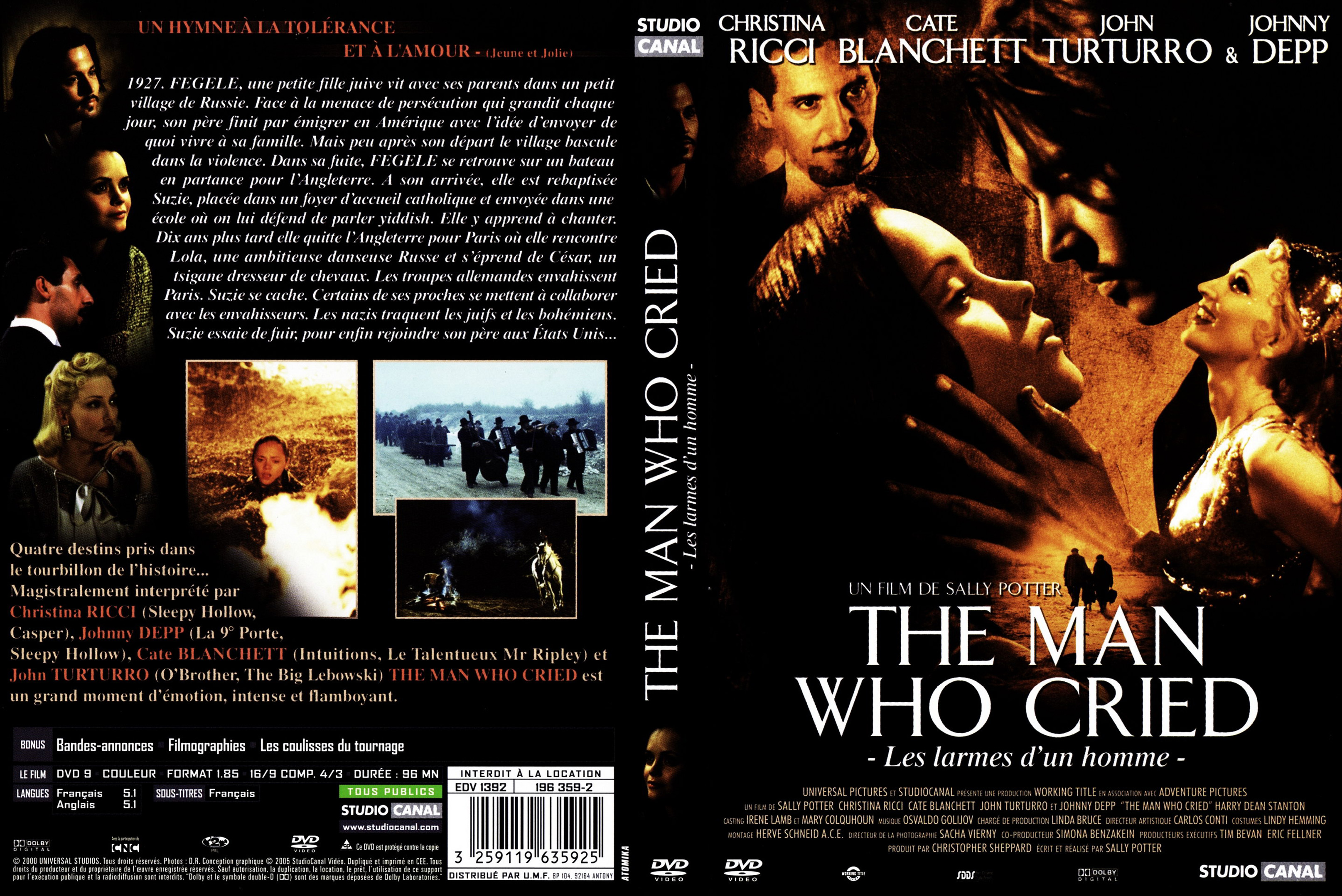 Jaquette DVD The man who cried