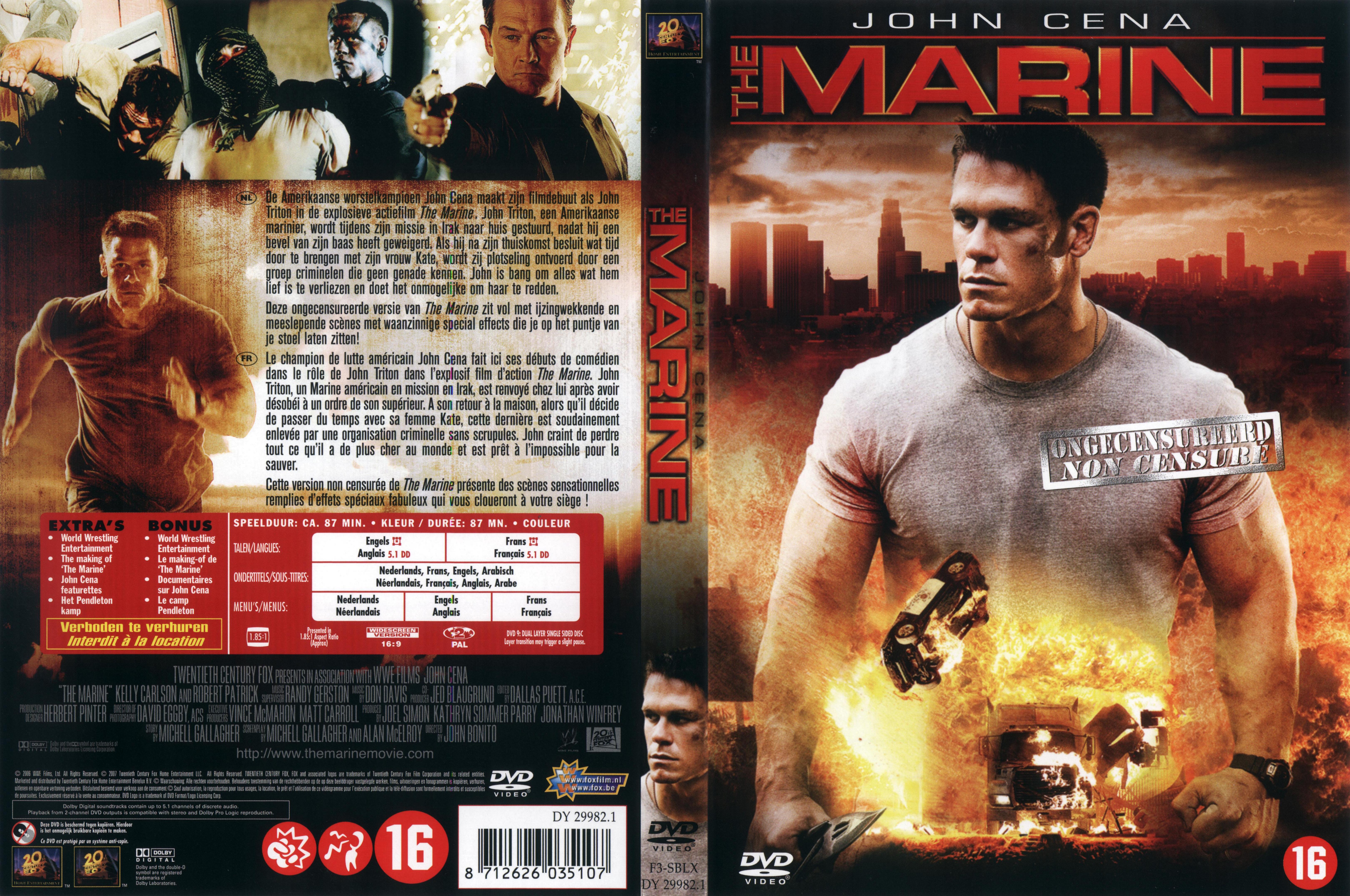 Jaquette DVD The marine