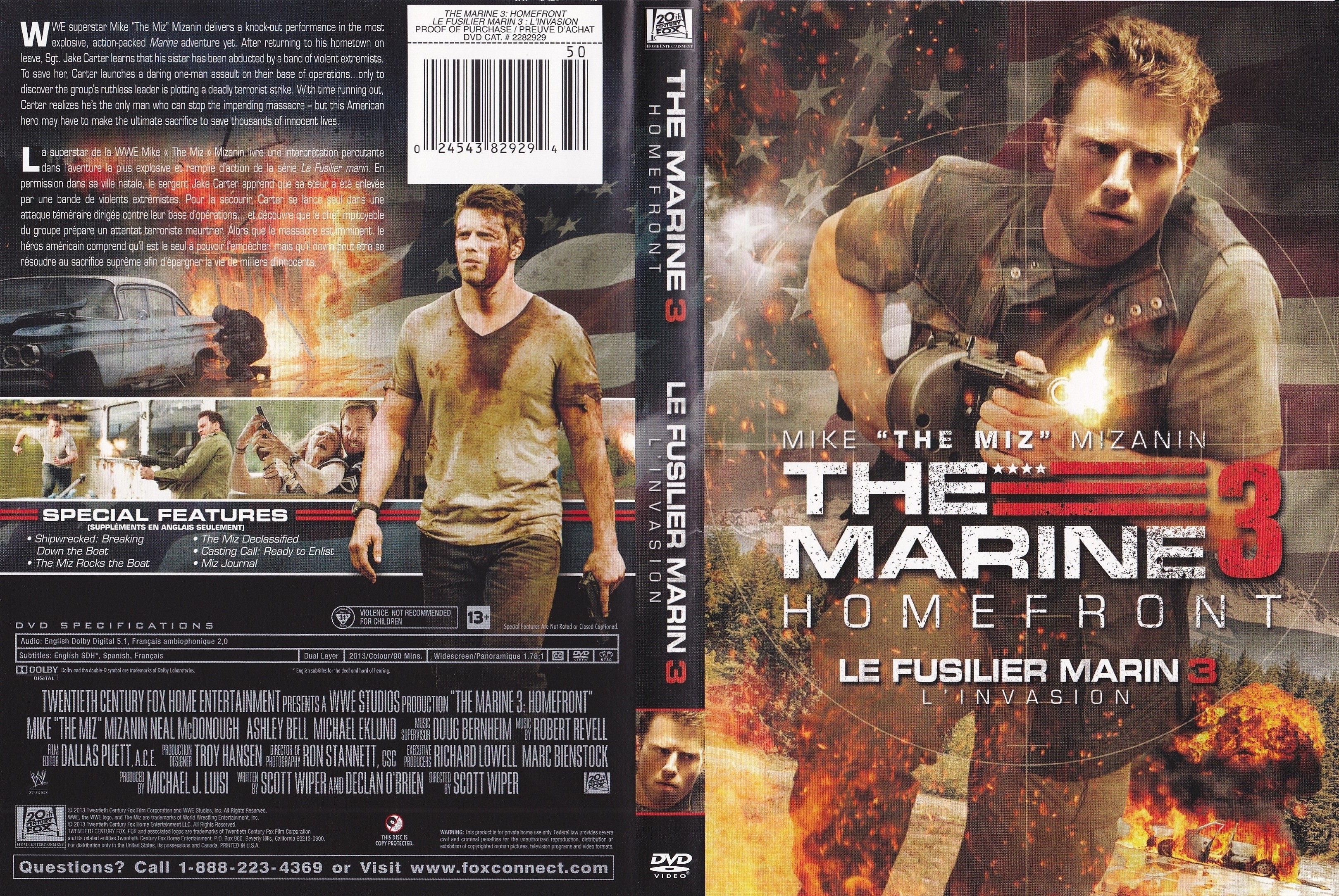 Jaquette DVD The marine 3 - Le fusilier marin 3 (Canadienne)