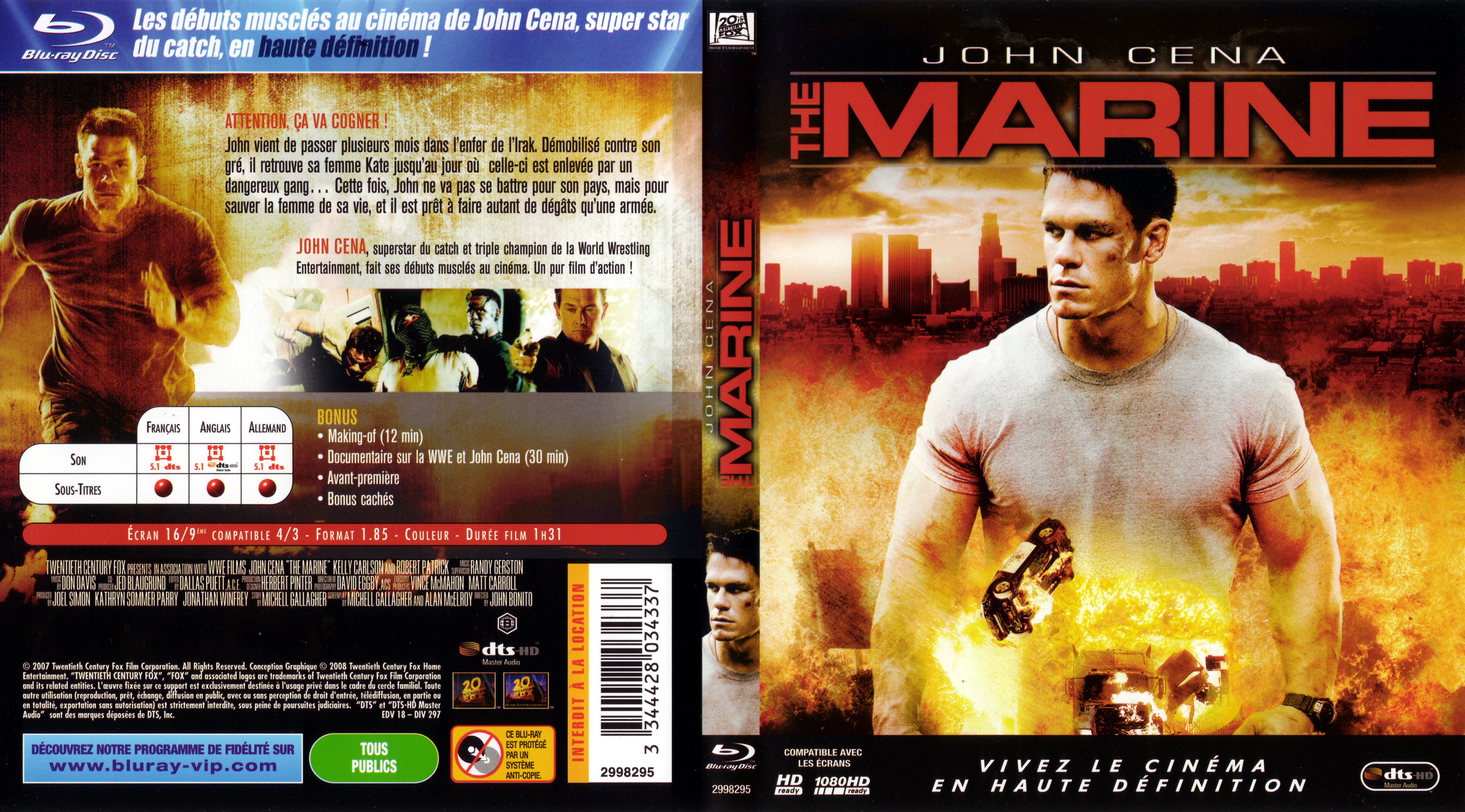 Jaquette DVD The marine (BLU-RAY) v2