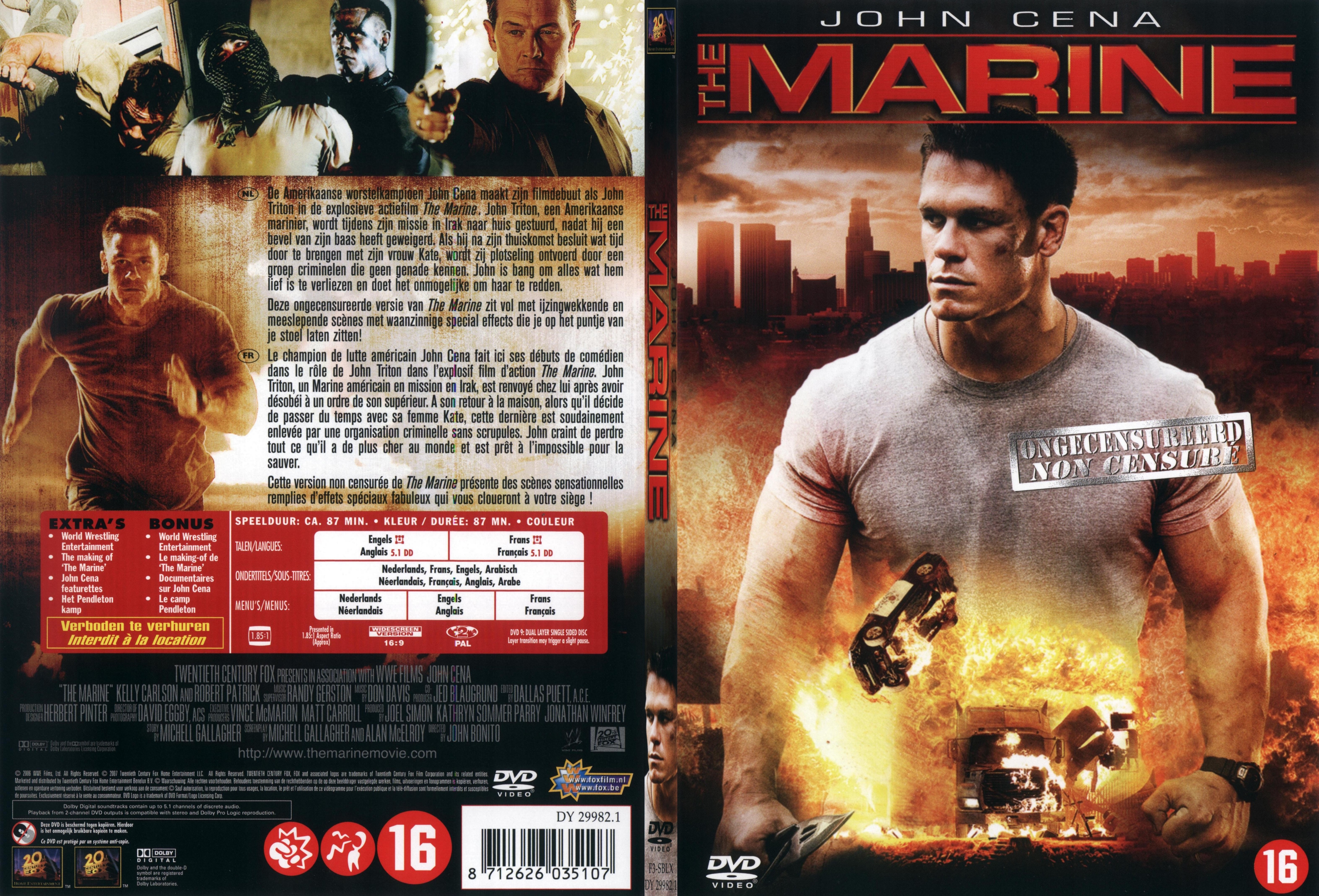 Jaquette DVD The marine - SLIM