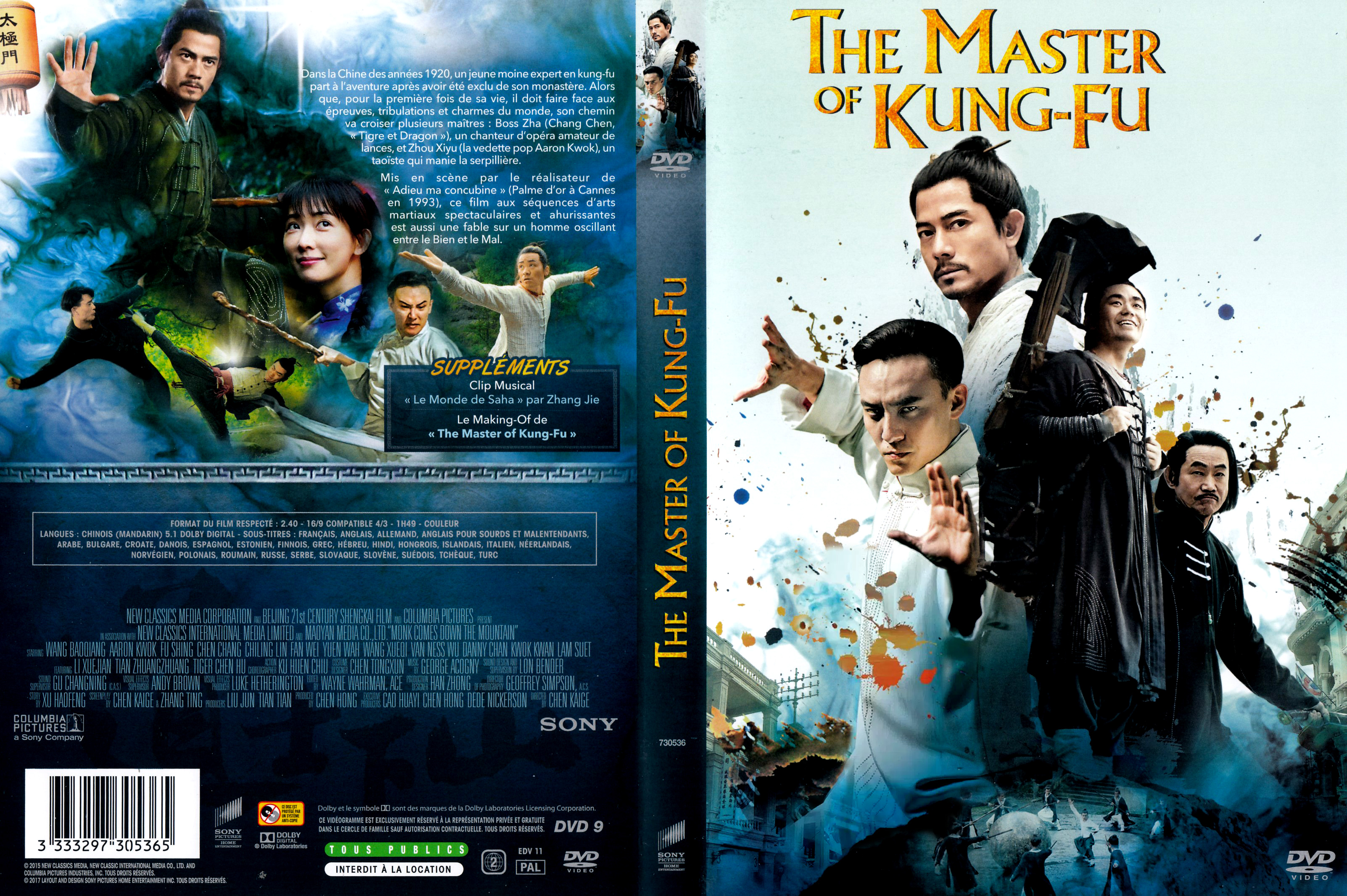Jaquette DVD The master of kung-fu