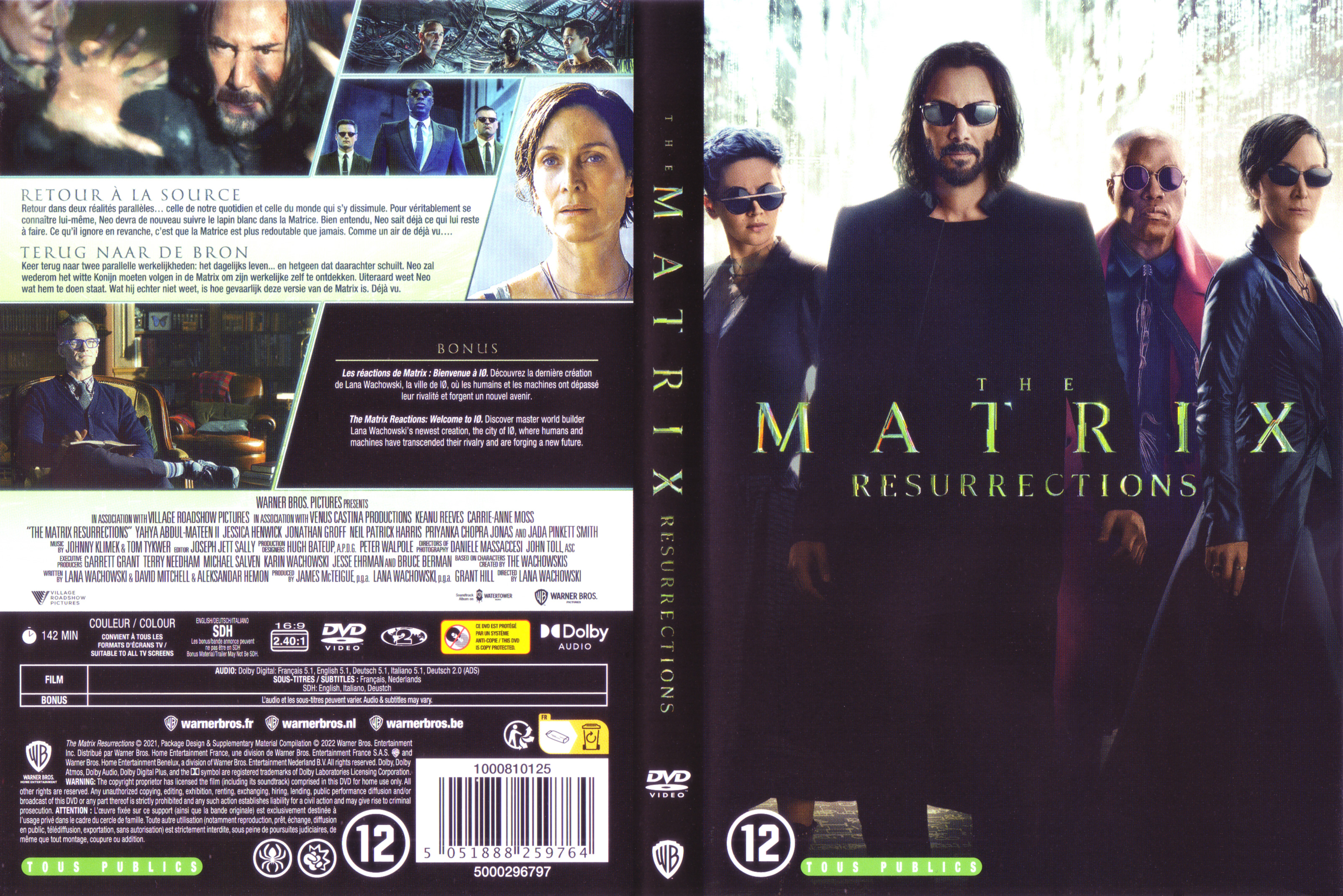 Jaquette DVD The matrix resurrections