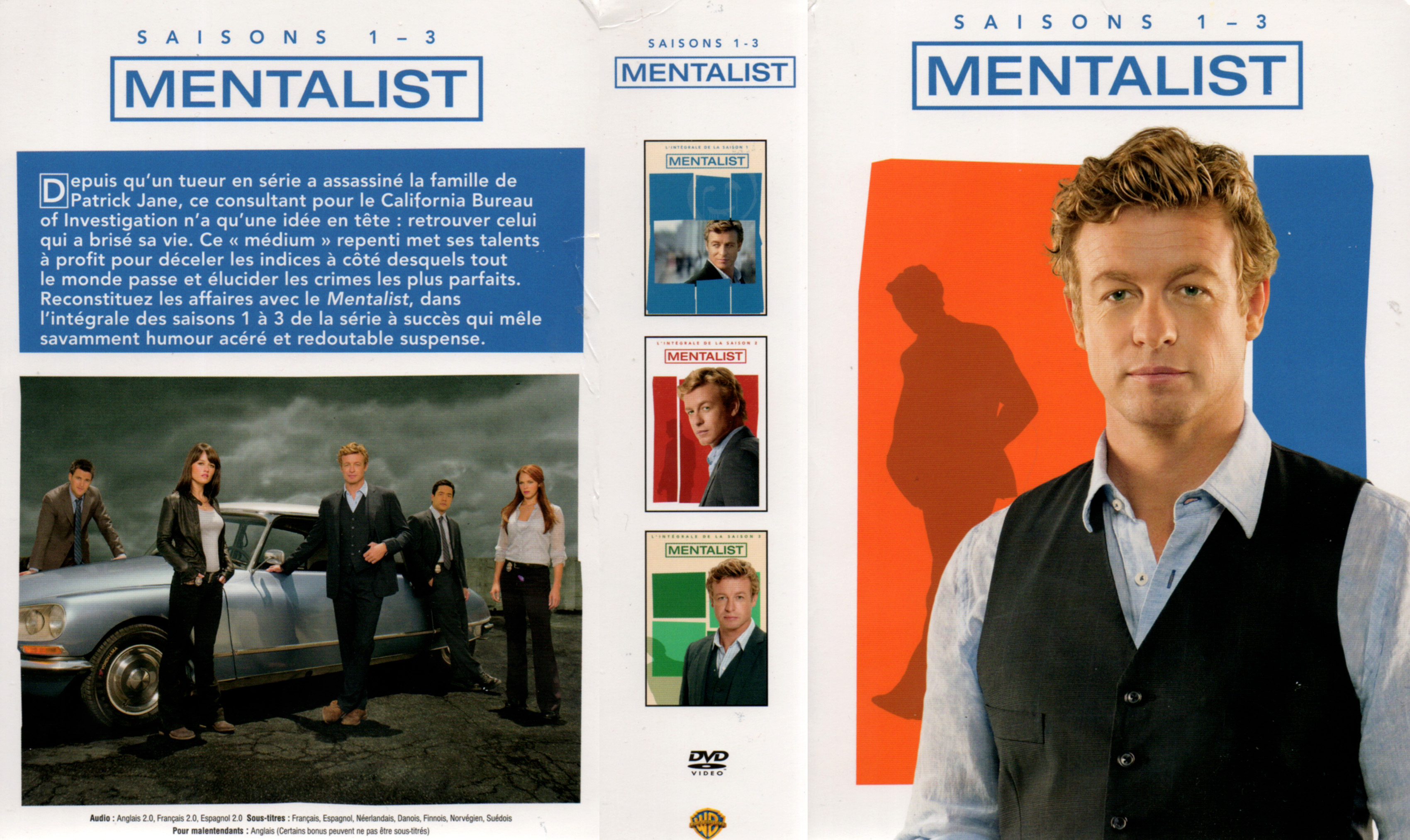 Jaquette DVD The mentalist Saison 1-2-3 COFFRET