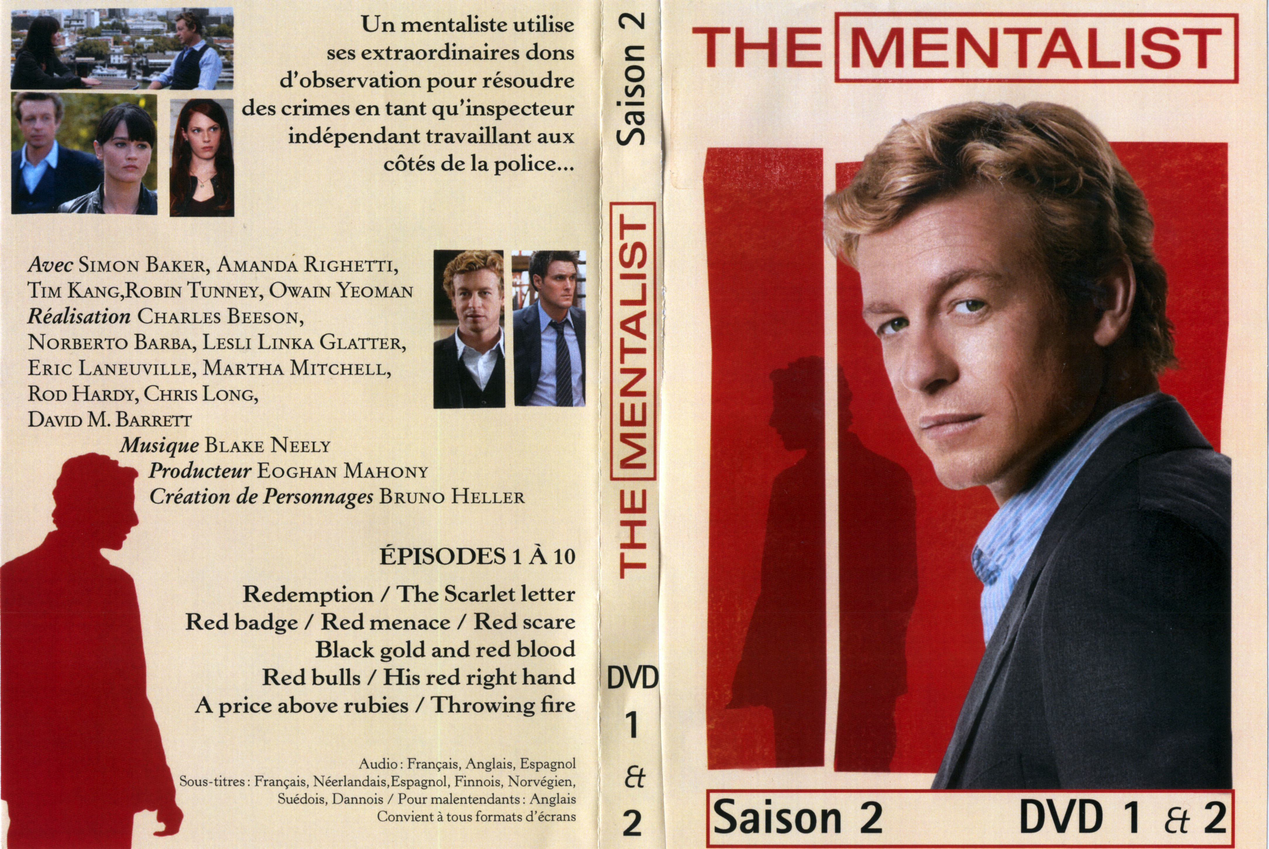 Jaquette DVD The mentalist Saison 2 DVD 1