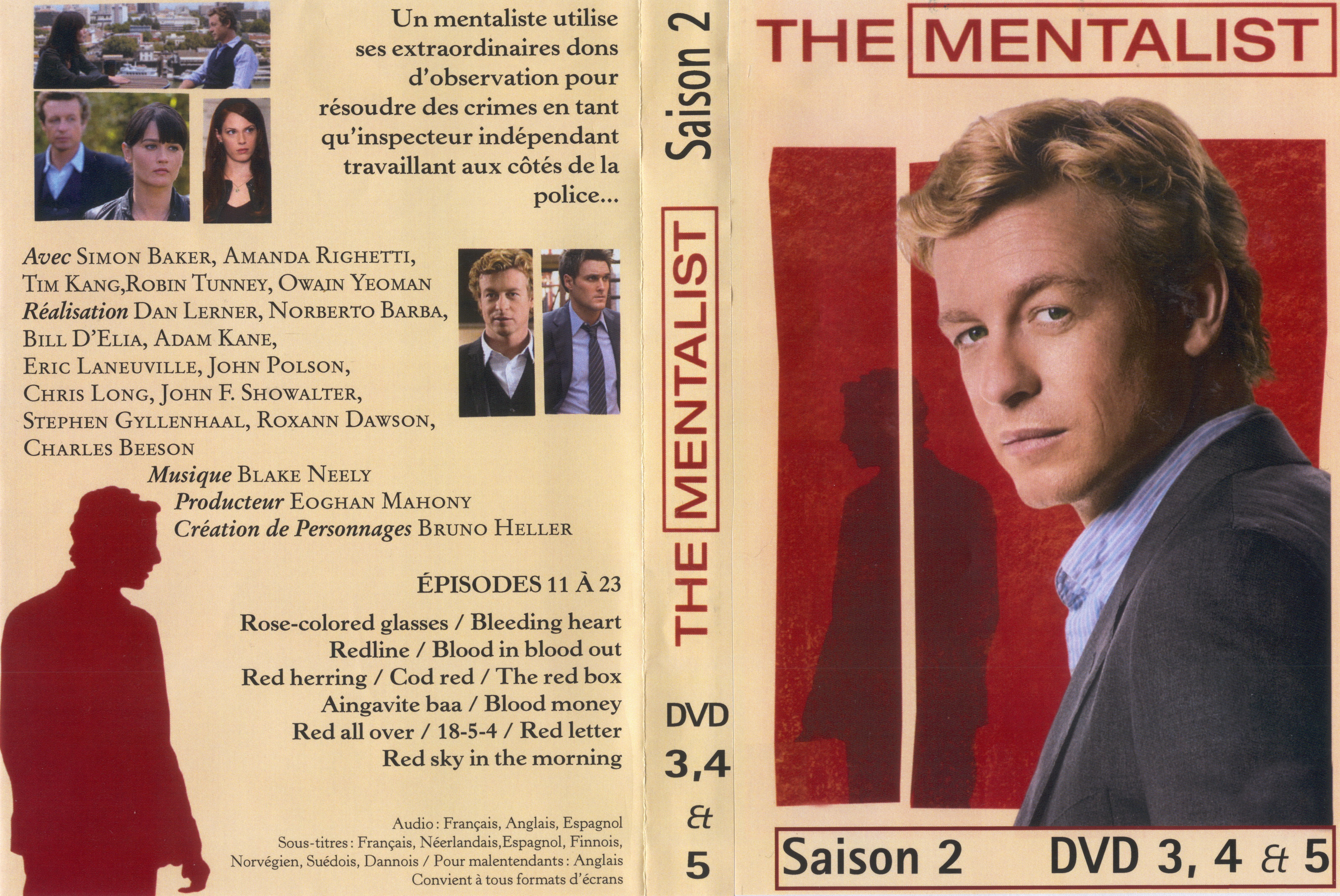 Jaquette DVD The mentalist Saison 2 DVD 2