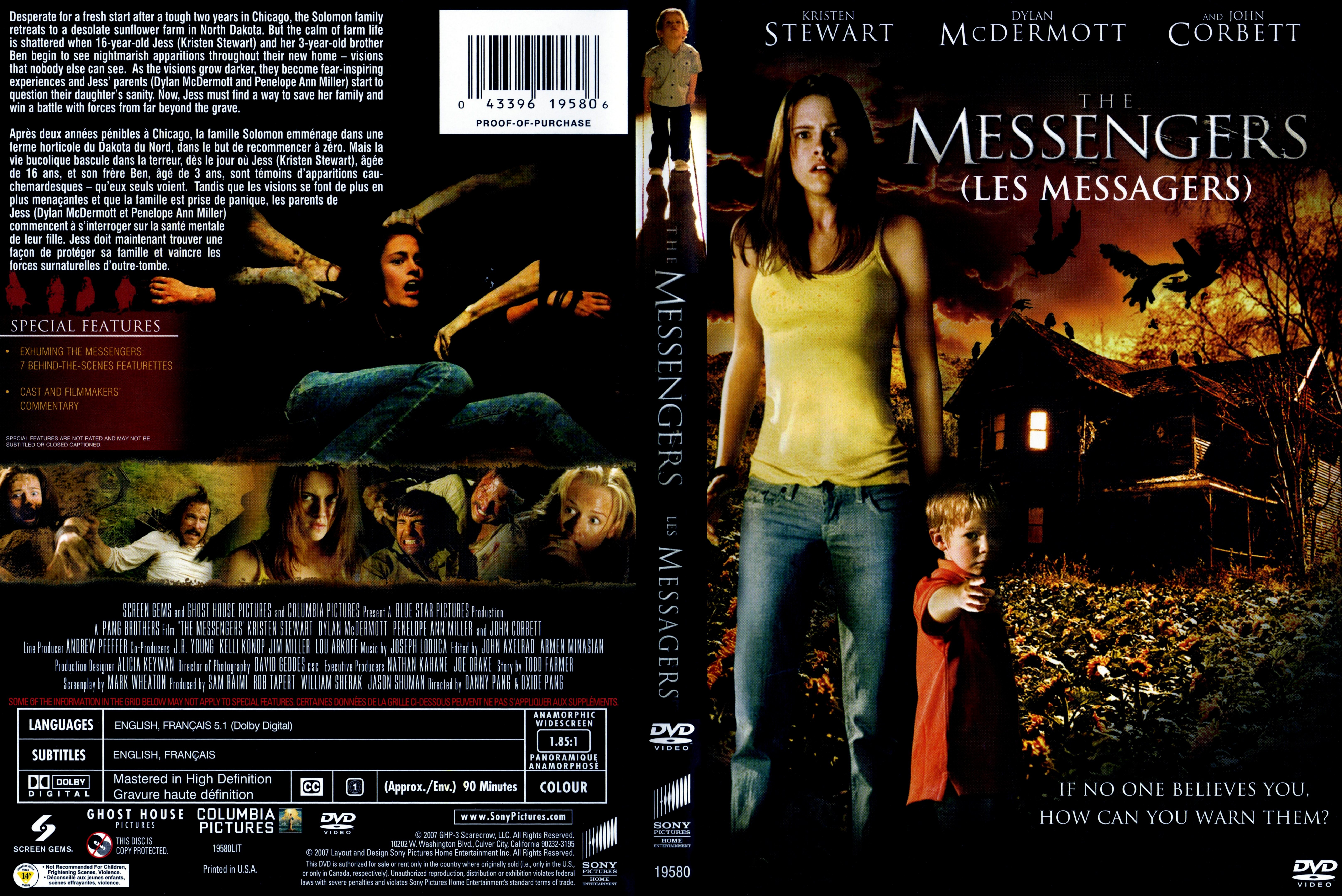 Jaquette DVD The messengers - les messagers