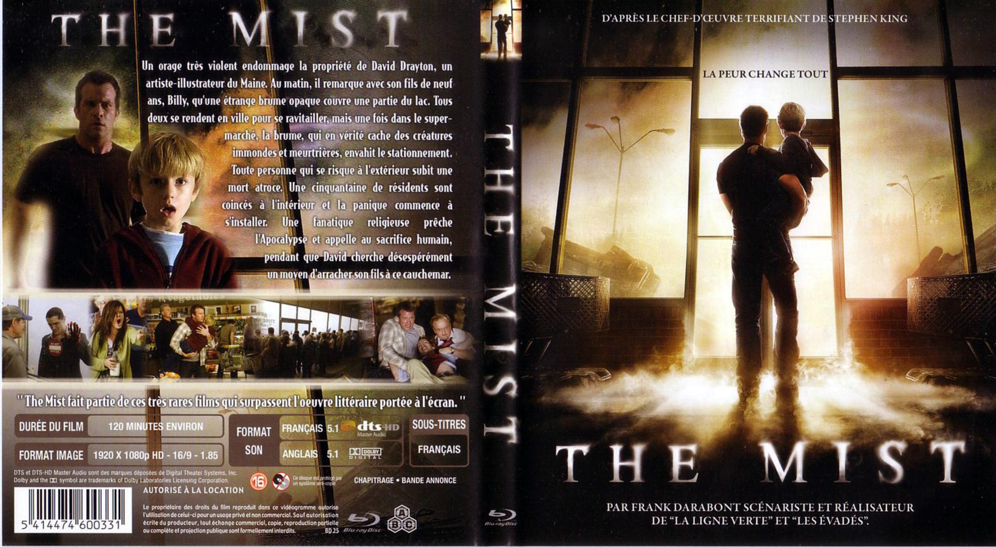 Jaquette DVD The mist (BLU-RAY) v2