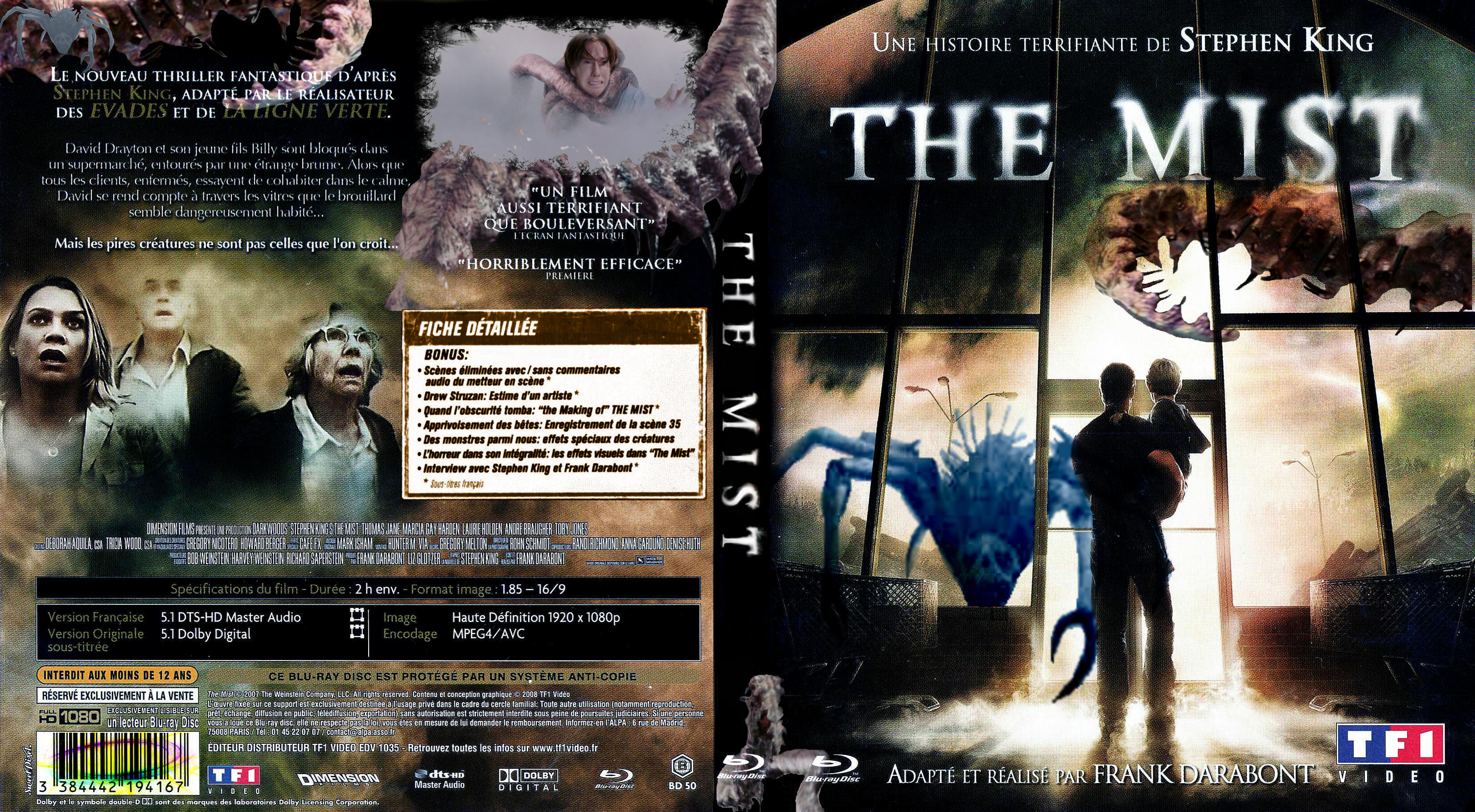 Jaquette DVD The mist custom (BLU-RAY)