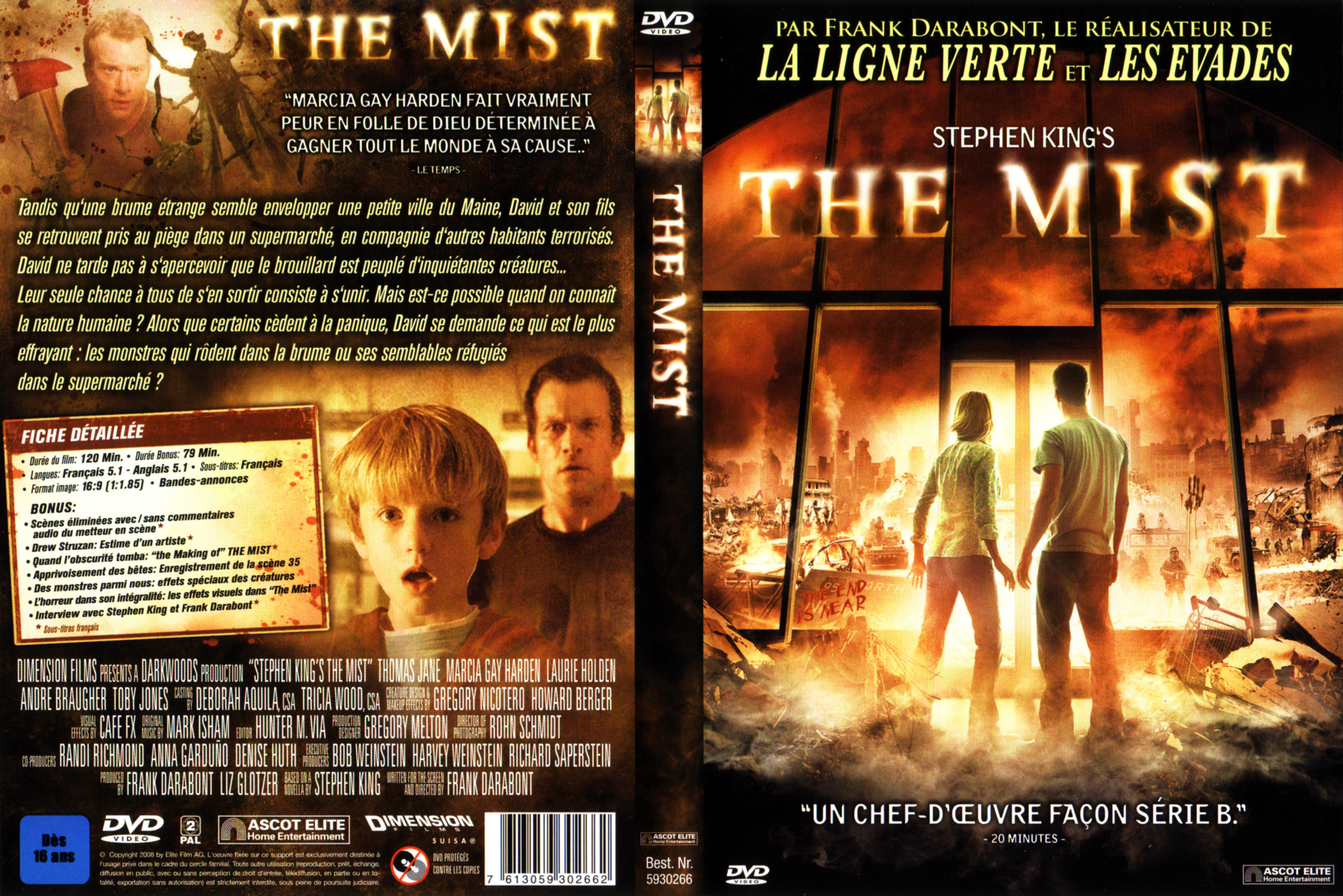 Jaquette DVD The mist v3