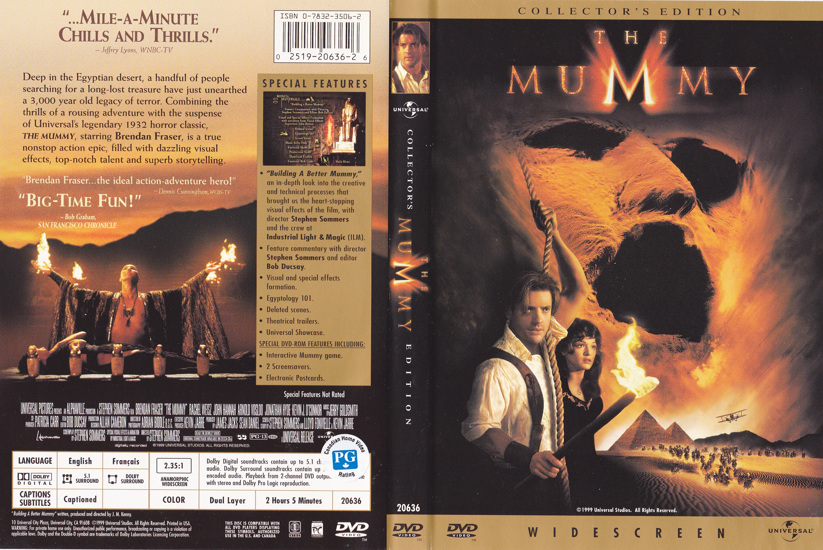Jaquette DVD The mummy - La momie (Canadienne)
