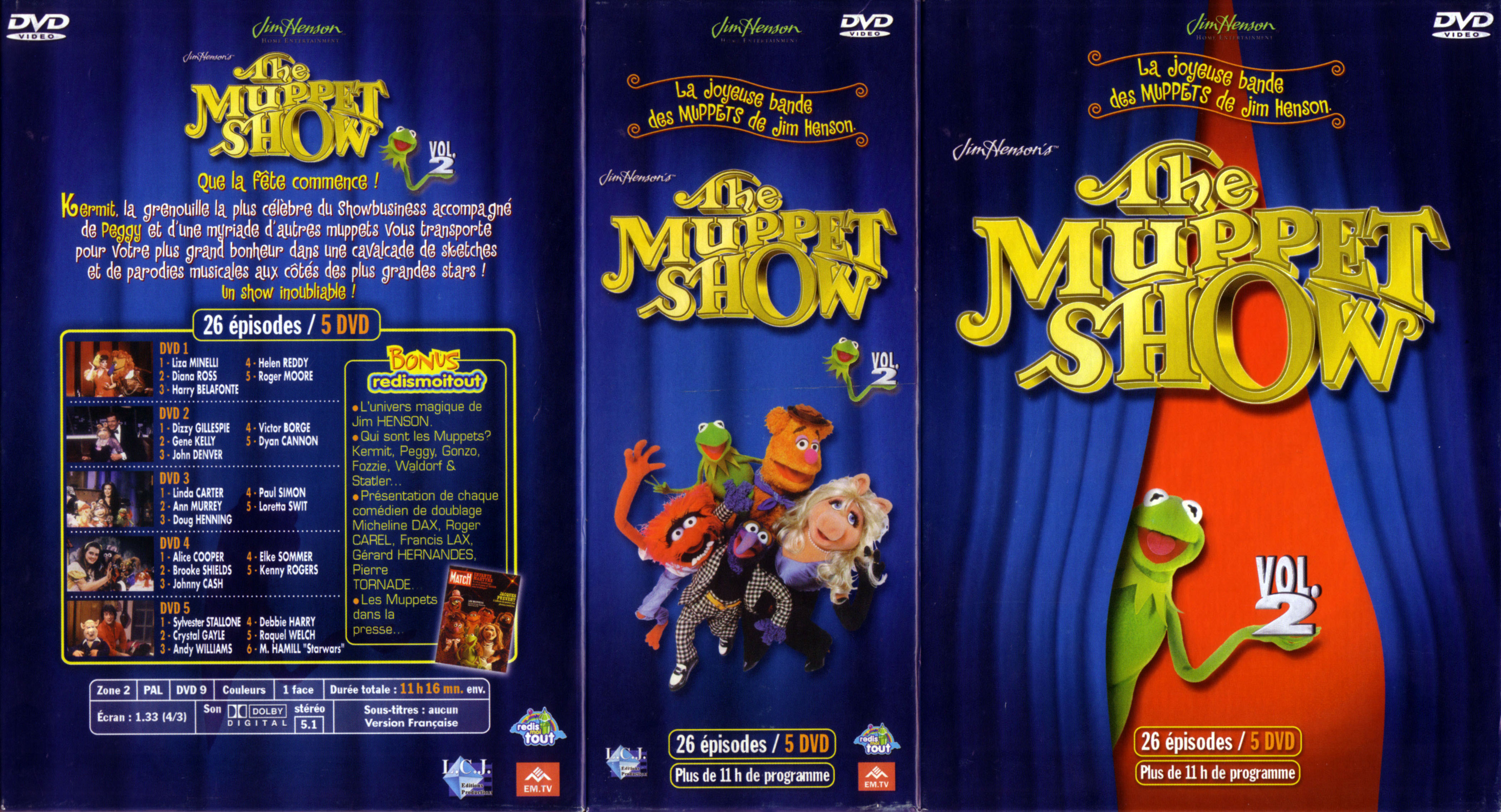 Jaquette DVD The muppet show COFFRET vol 2