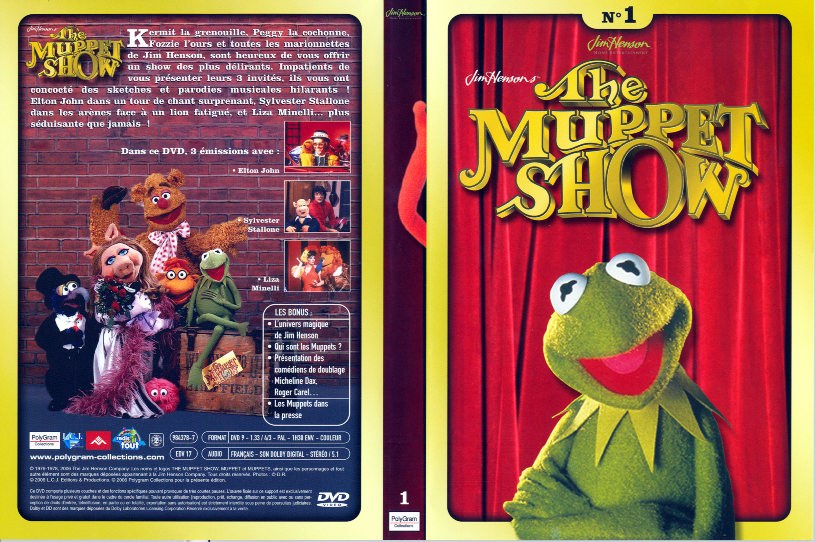 Jaquette DVD The muppet show vol 1