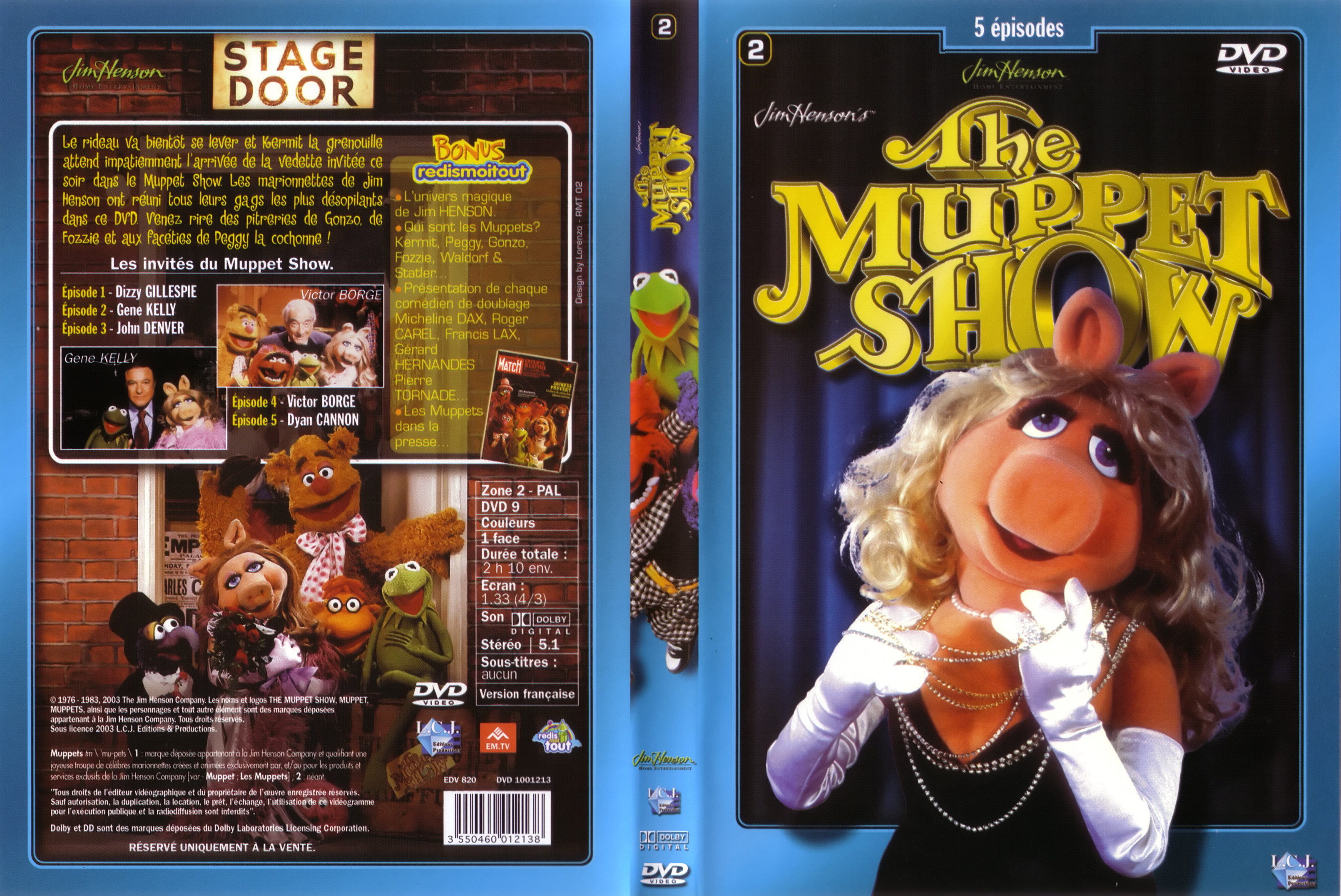 Jaquette DVD The muppet show vol 2 DVD 2