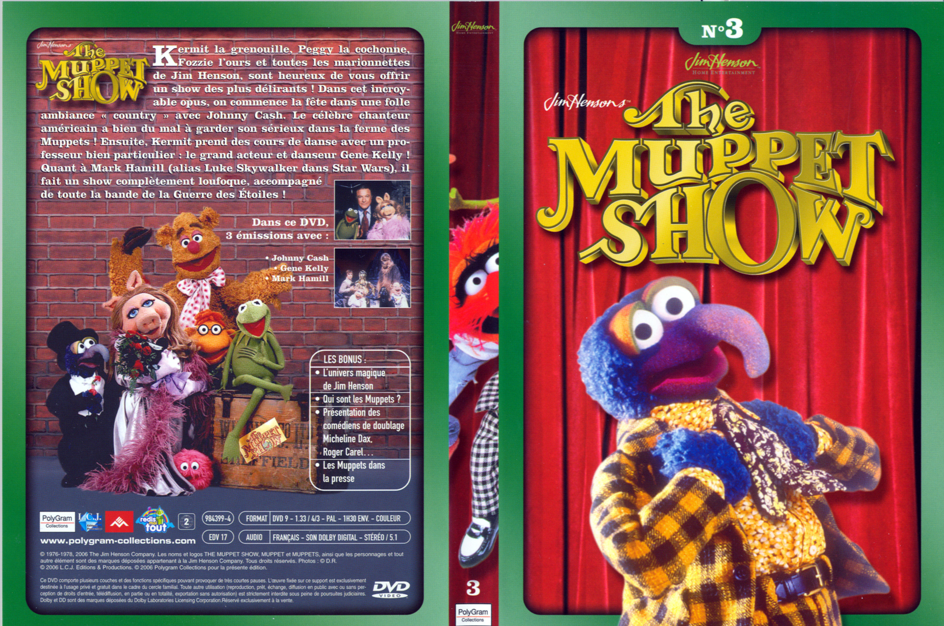 Jaquette DVD The muppet show vol 3