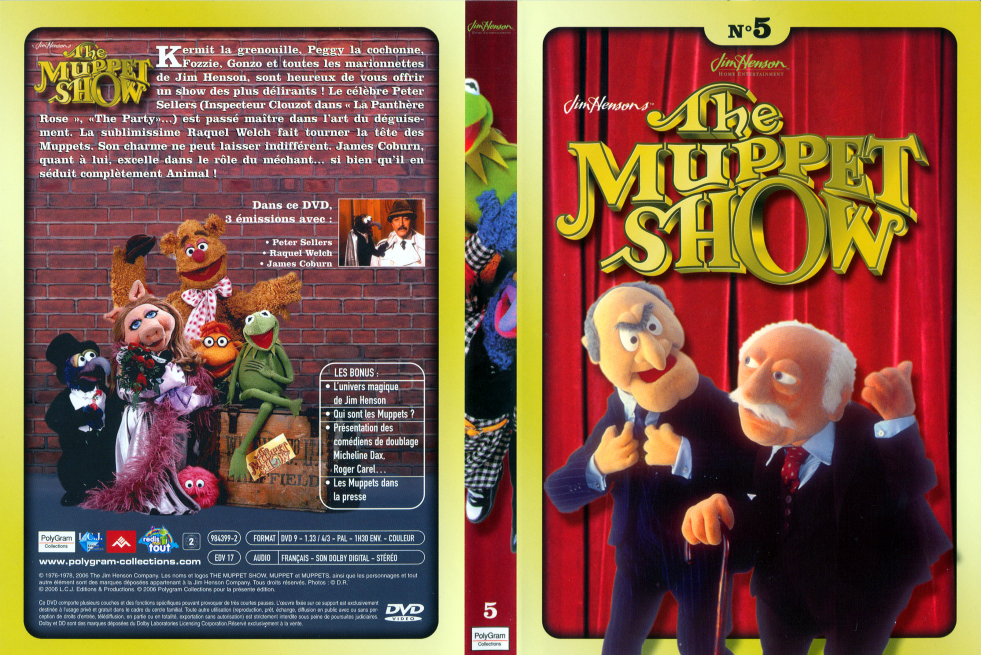 Jaquette DVD The muppet show vol 5