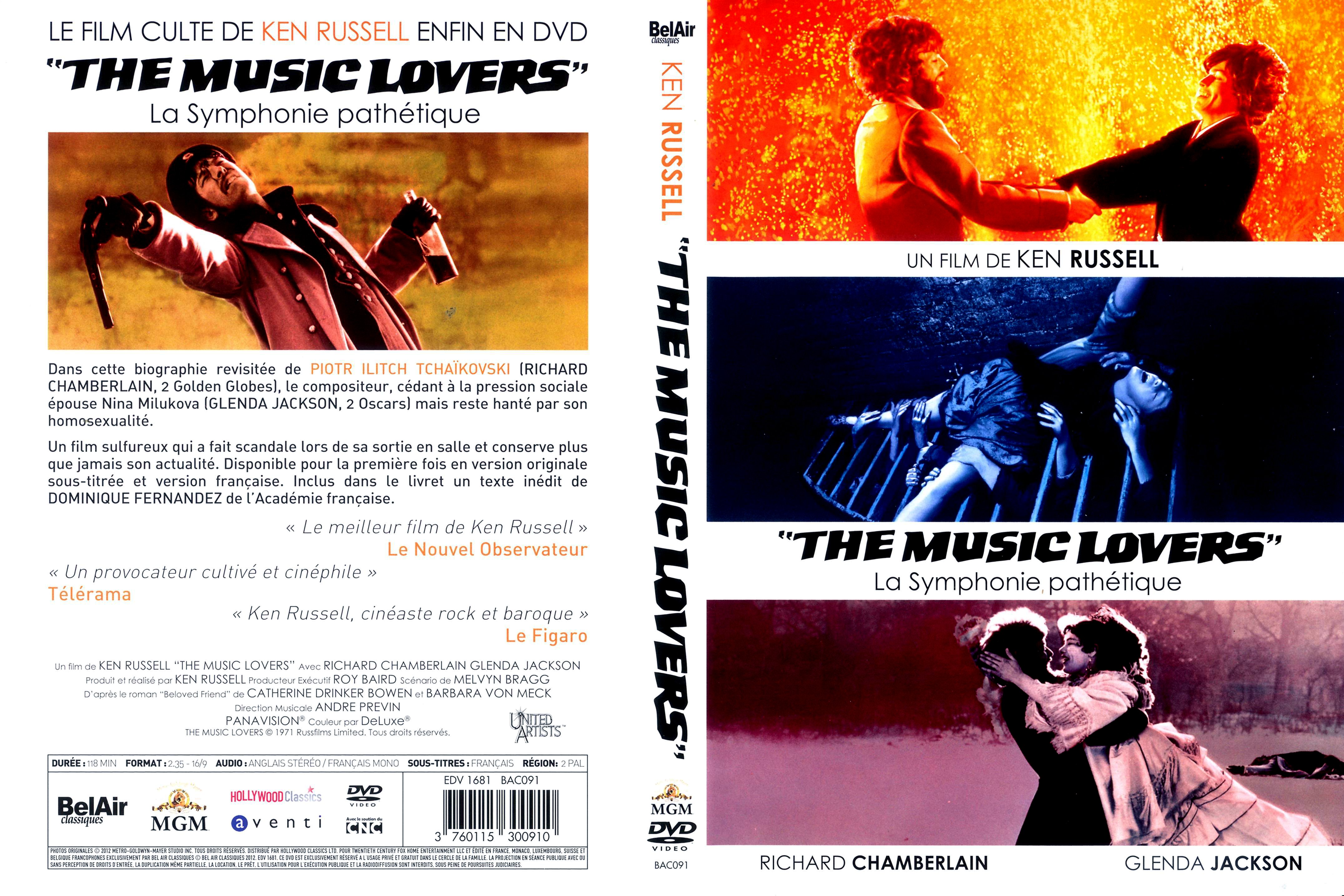 Jaquette DVD The music lovers - La symphonie pathtique