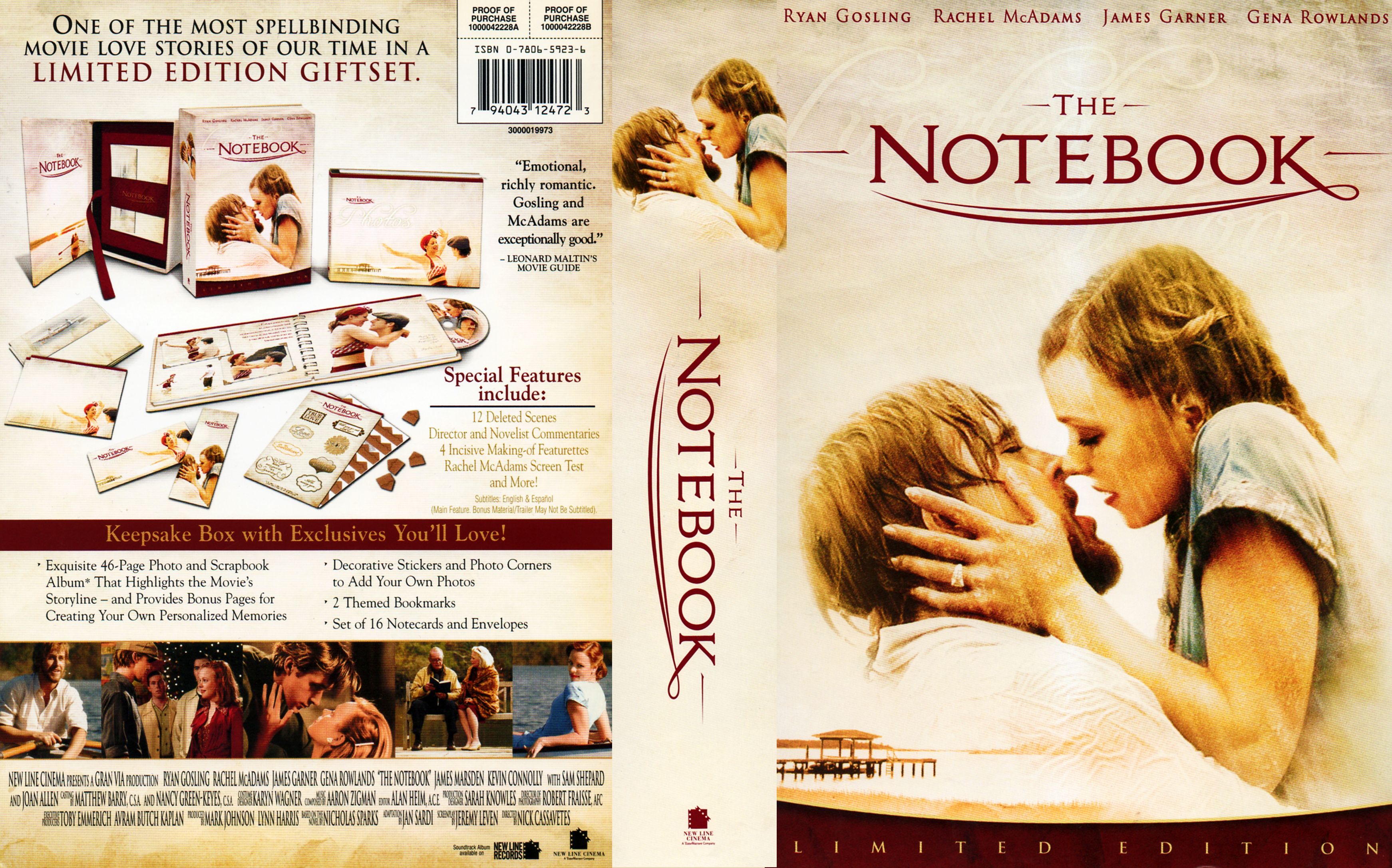 Jaquette DVD The notebook Zone 1