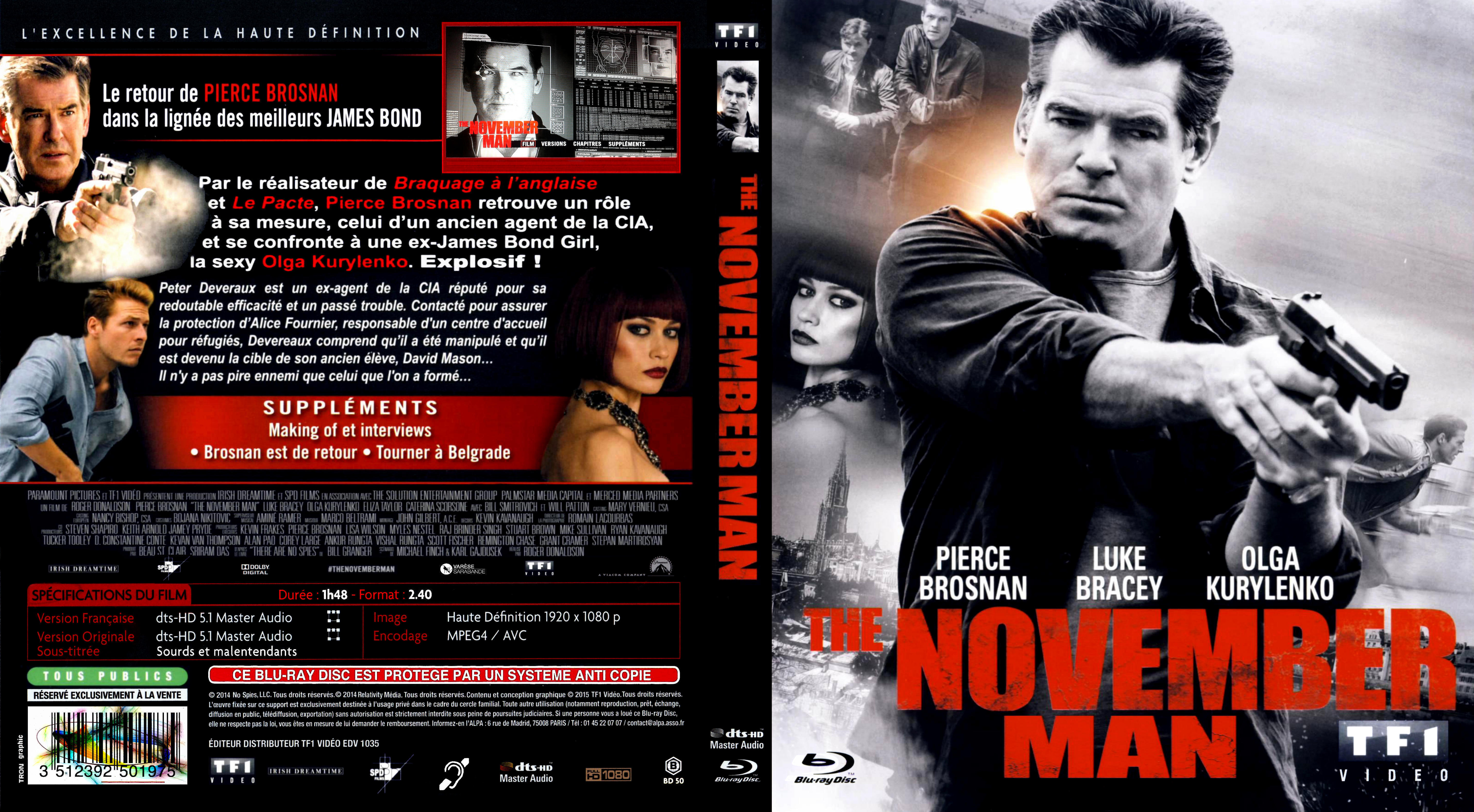 Jaquette DVD The november man custom (BLU-RAY)