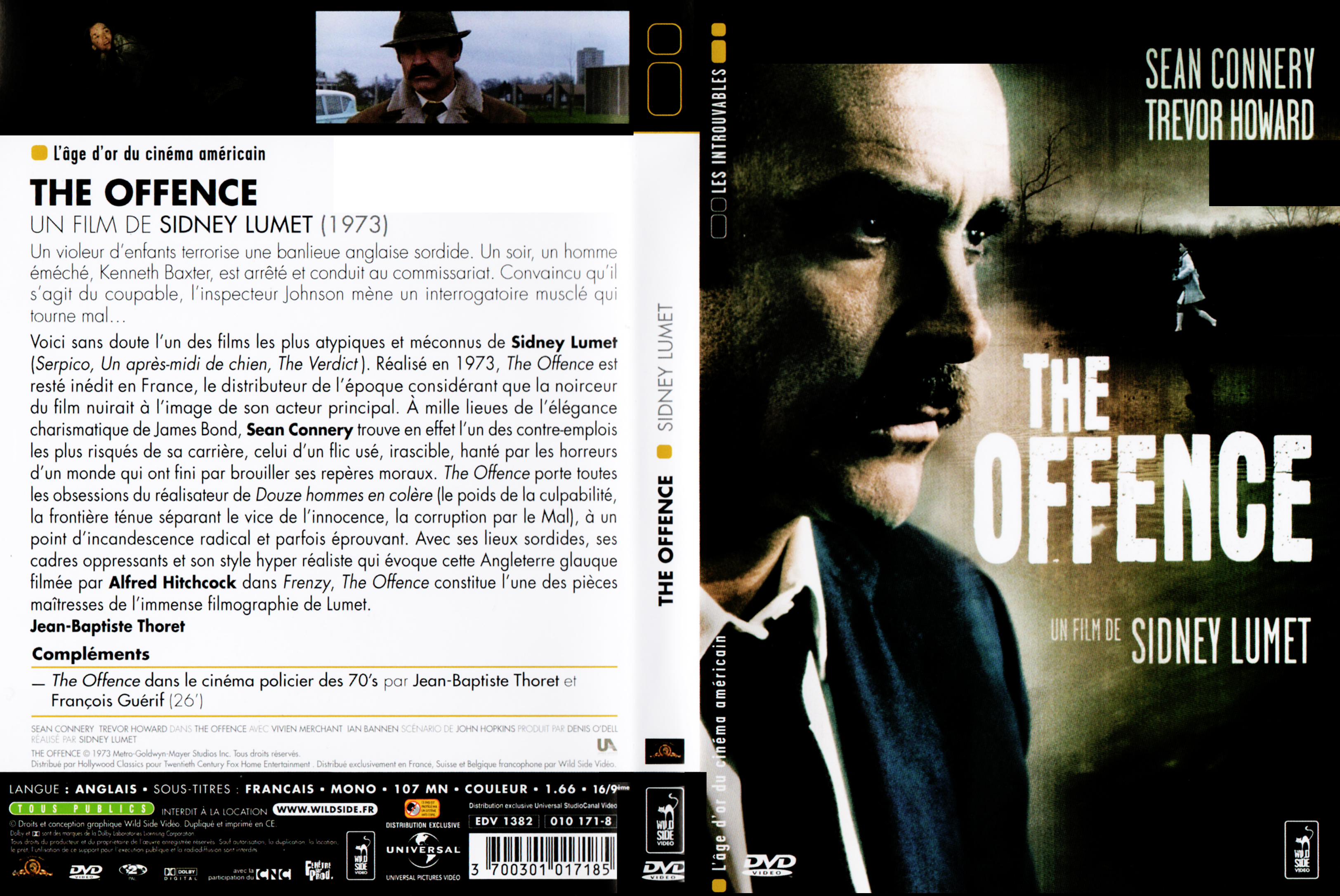 Jaquette DVD The offence