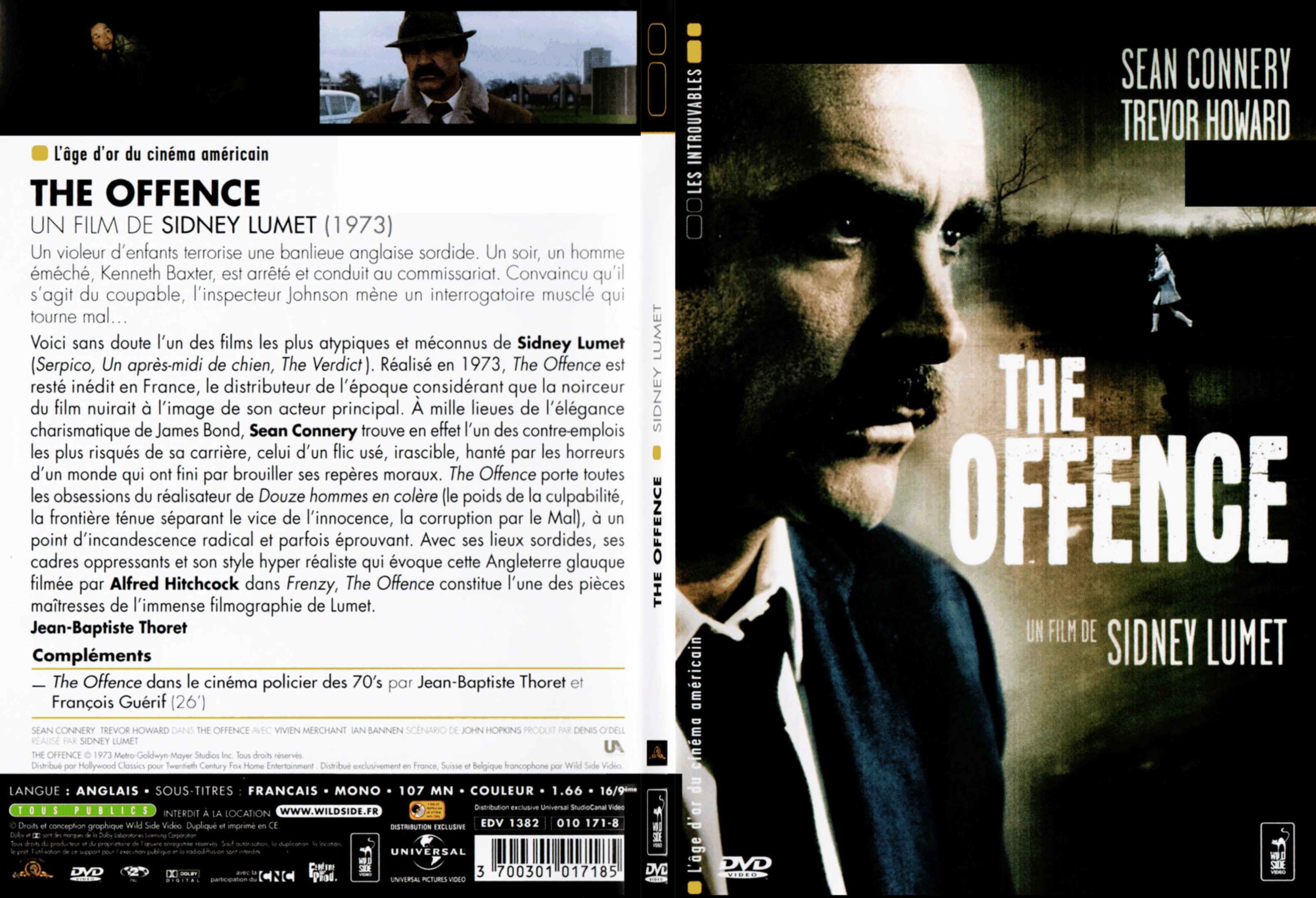 Jaquette DVD The offence - SLIM