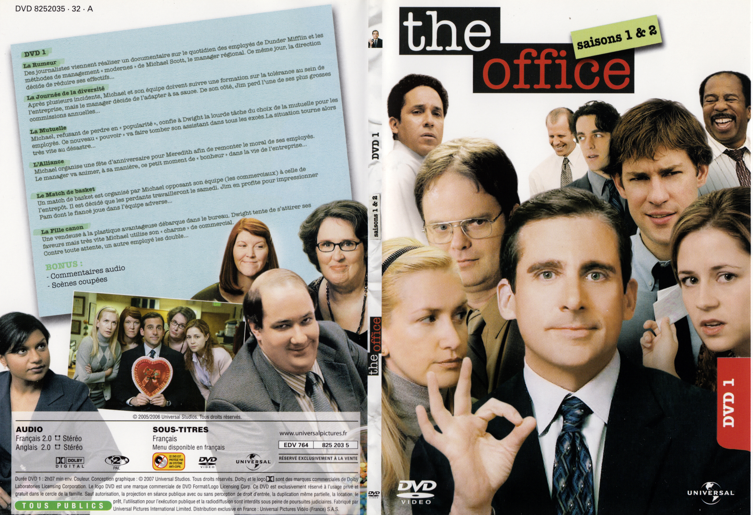 Jaquette DVD The office Saison 1 et 2 DVD 1