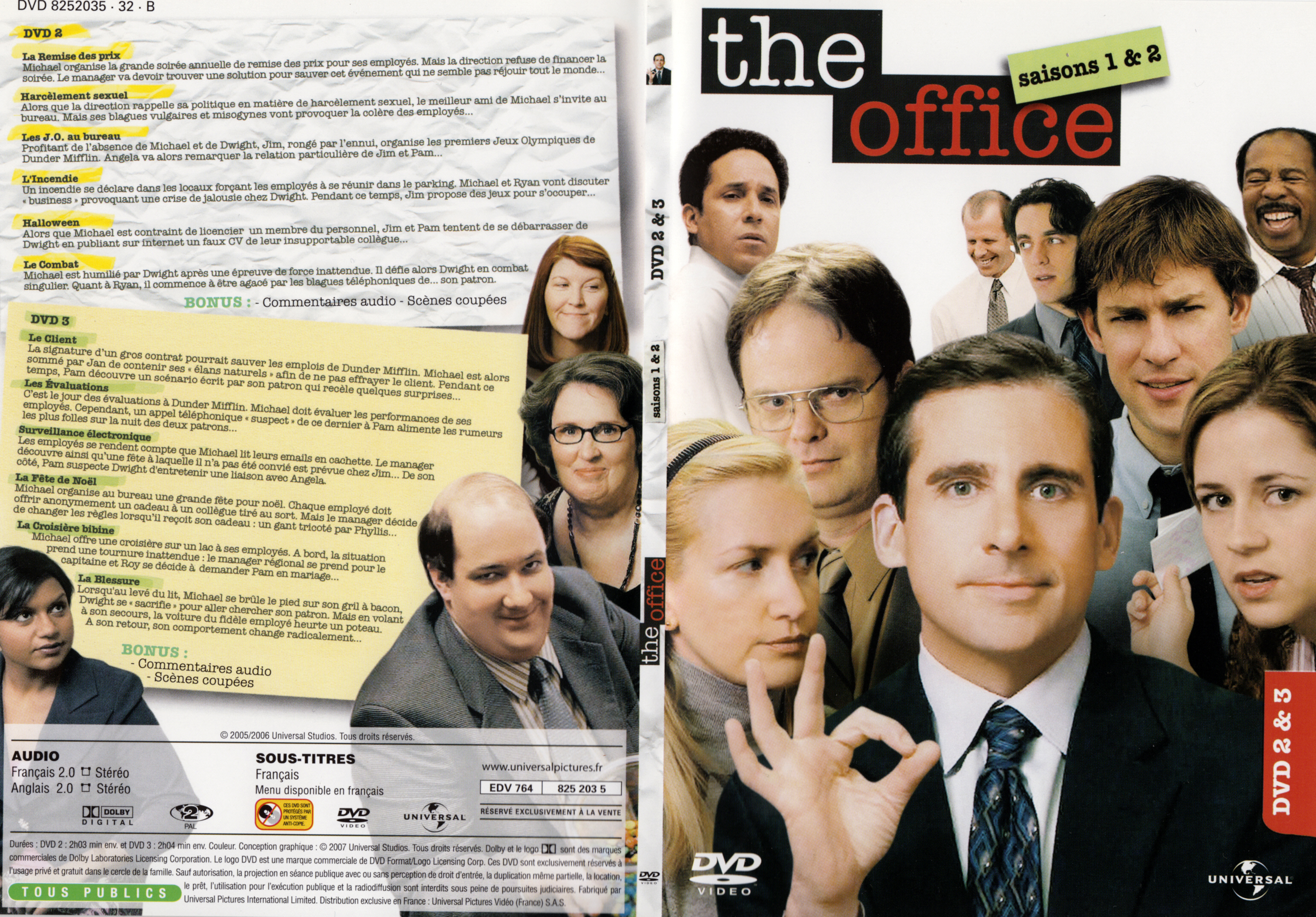 Jaquette DVD The office Saison 1 et 2 DVD 2