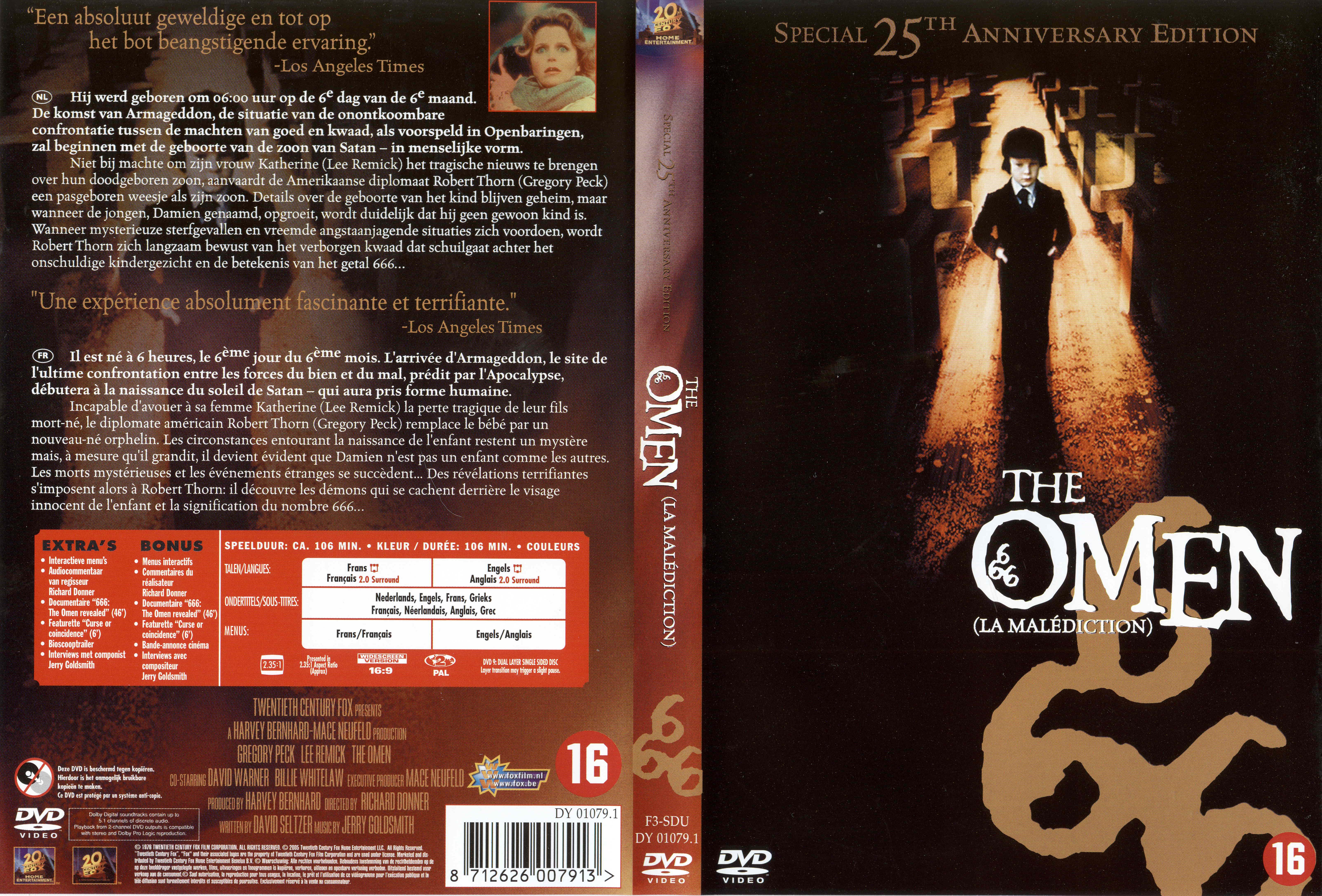 Jaquette DVD The omen - La maldiction
