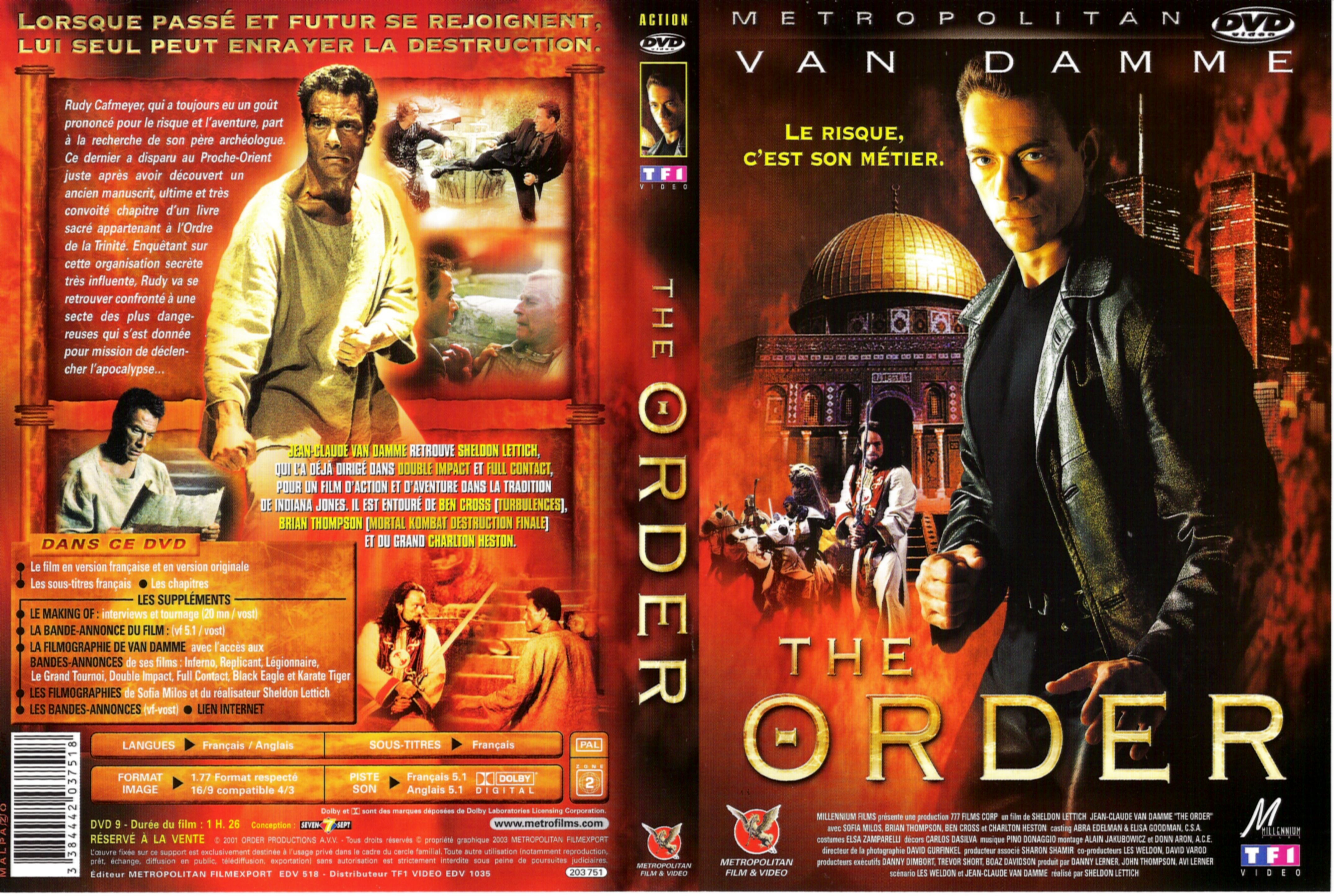 Jaquette DVD The order