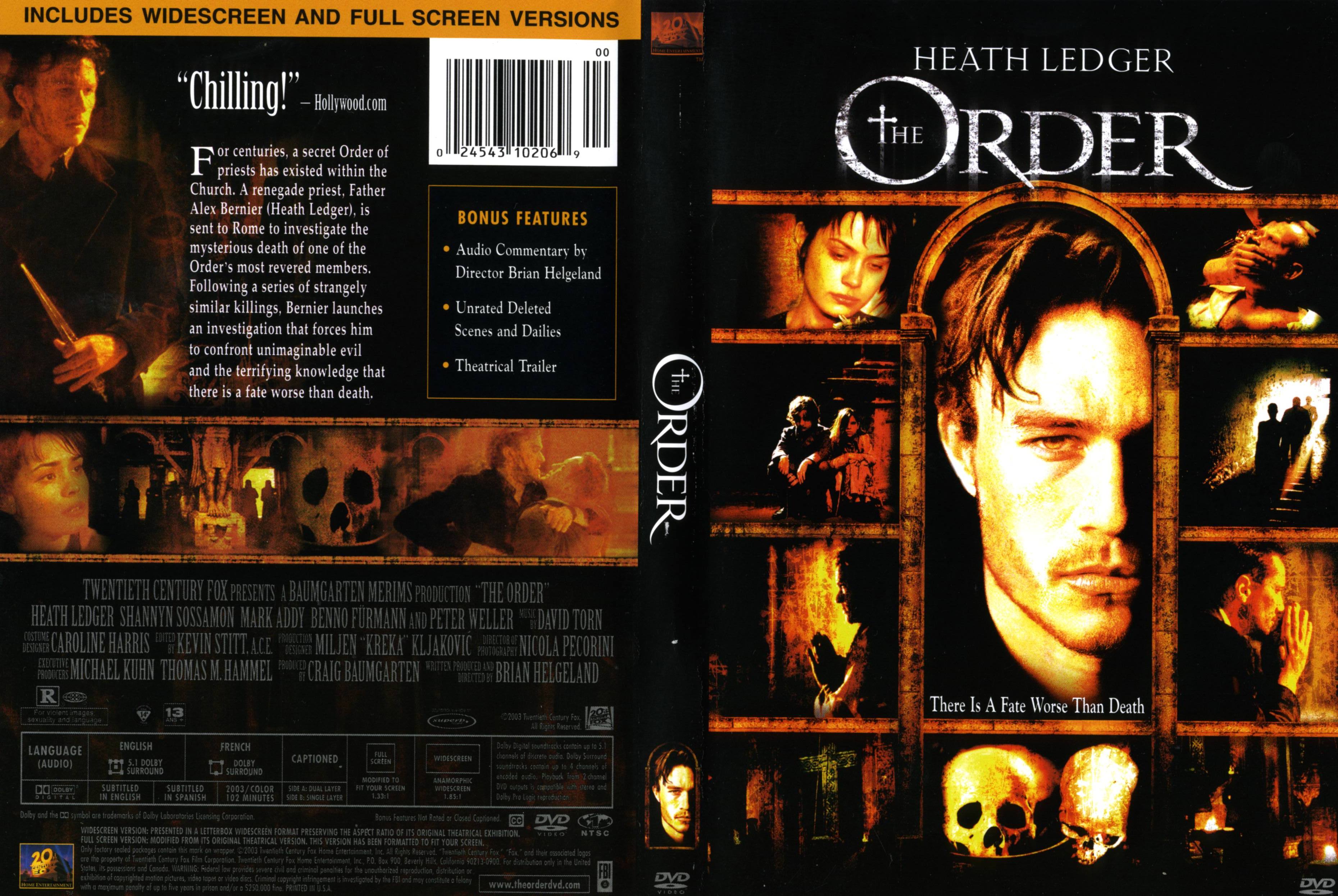 Jaquette DVD The order Zone 1