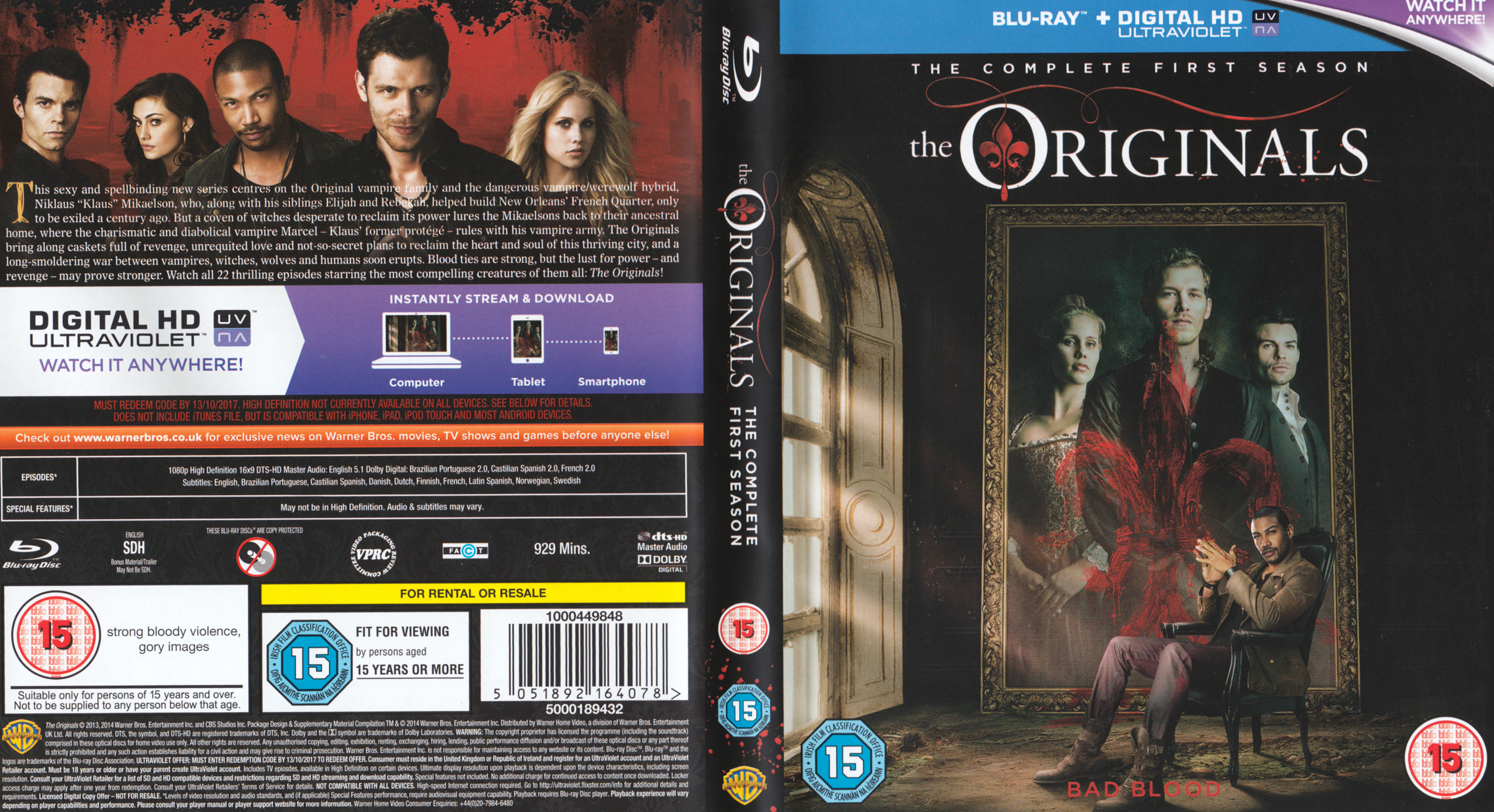 Jaquette DVD The originals Saison 1 Zone 1 (BLU-RAY)