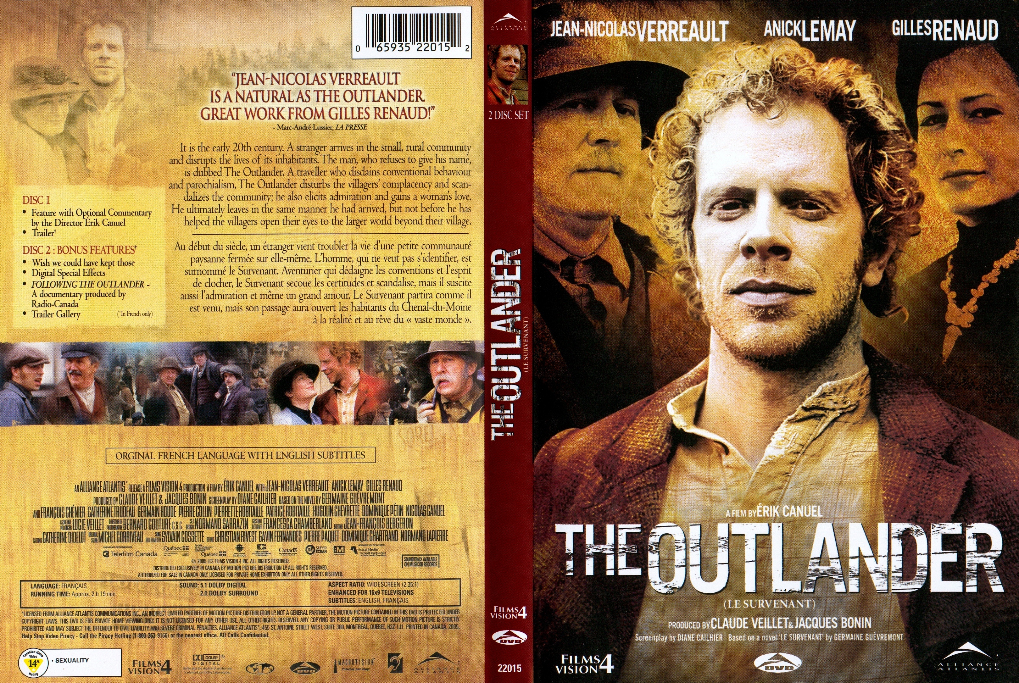 Jaquette DVD The outlander