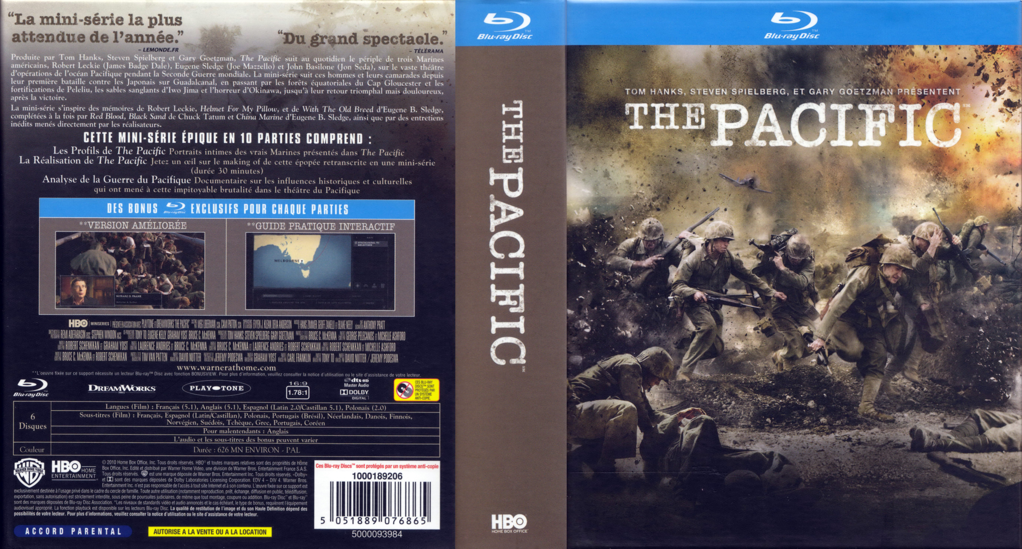 Jaquette DVD The pacific COFFRET (BLU-RAY)