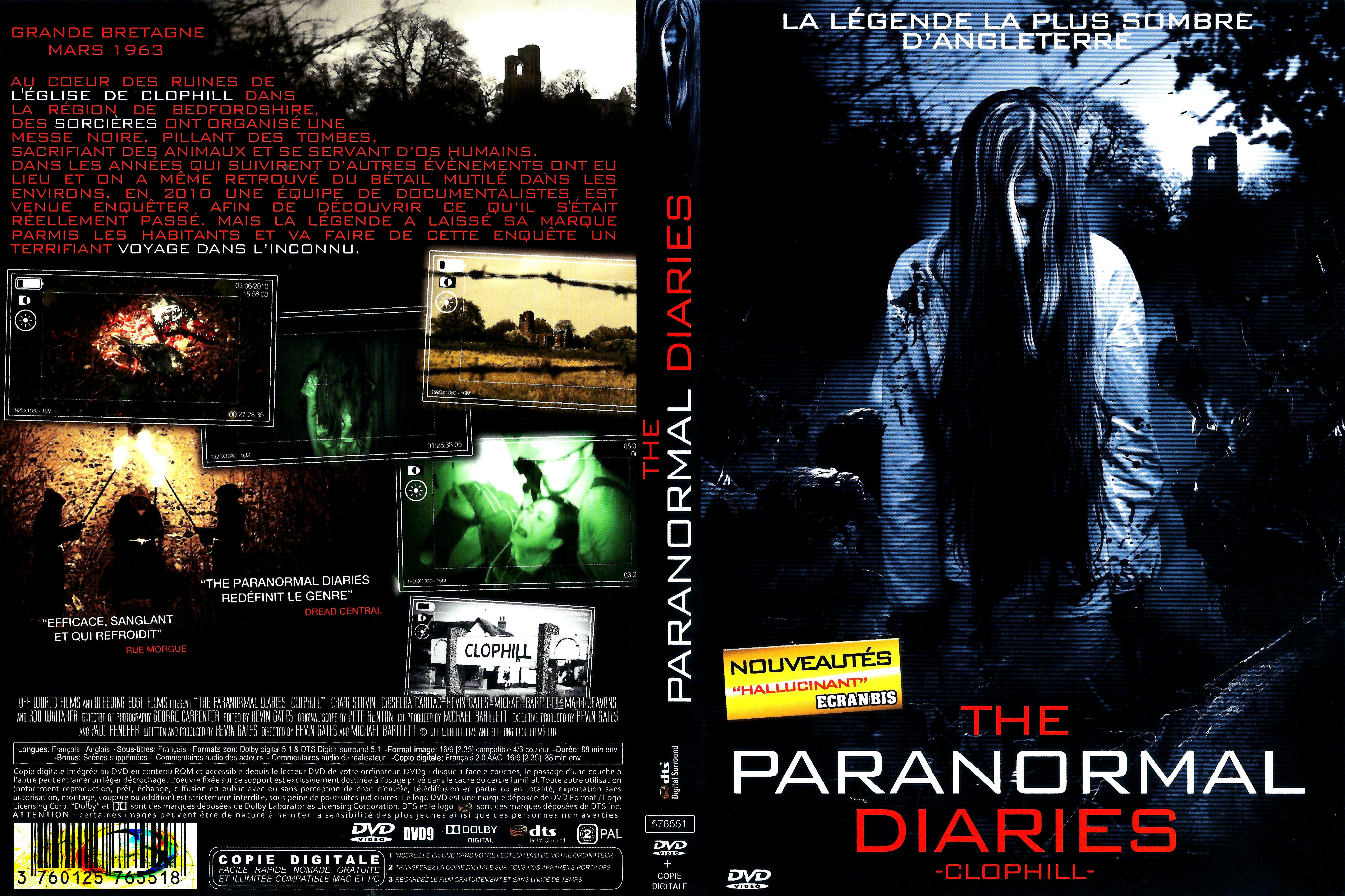 Jaquette DVD The paranormal diaries