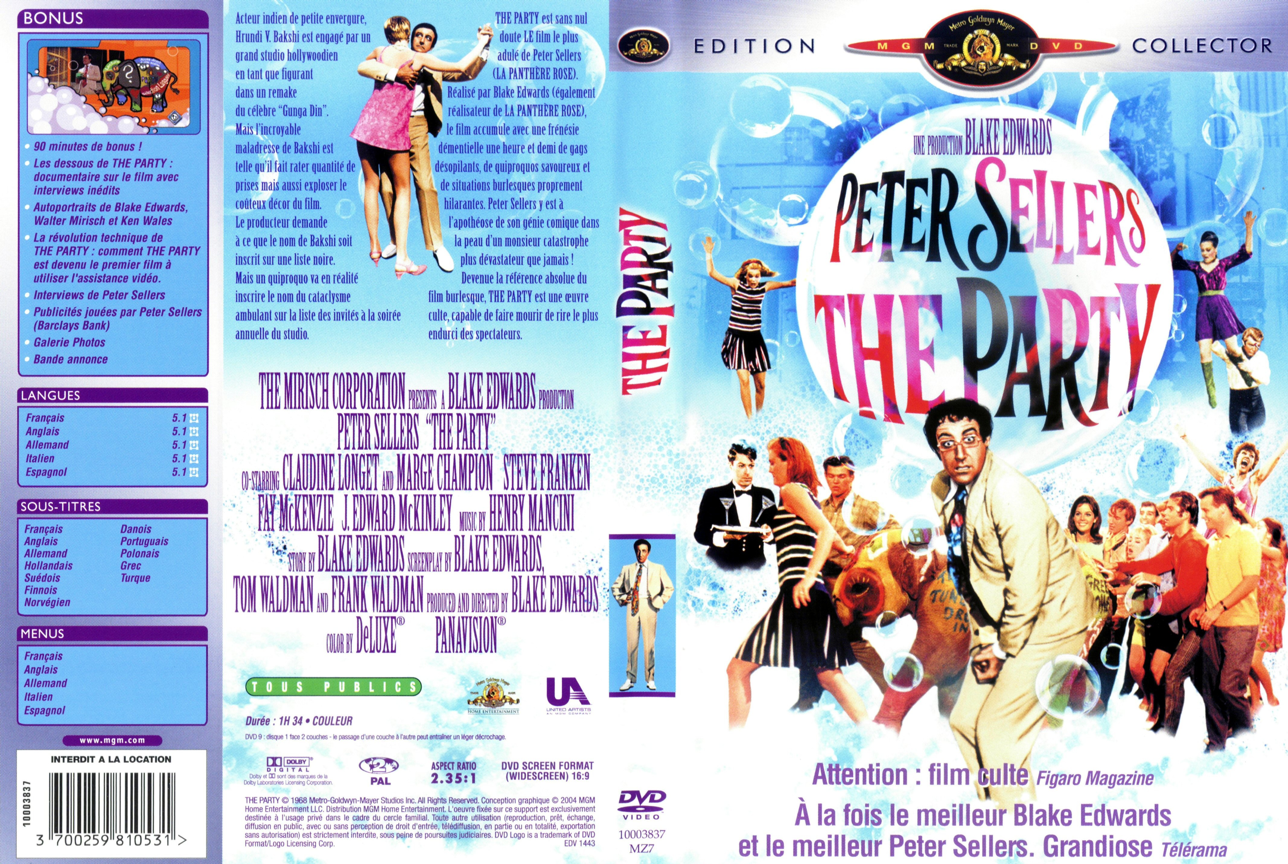 Jaquette DVD The party