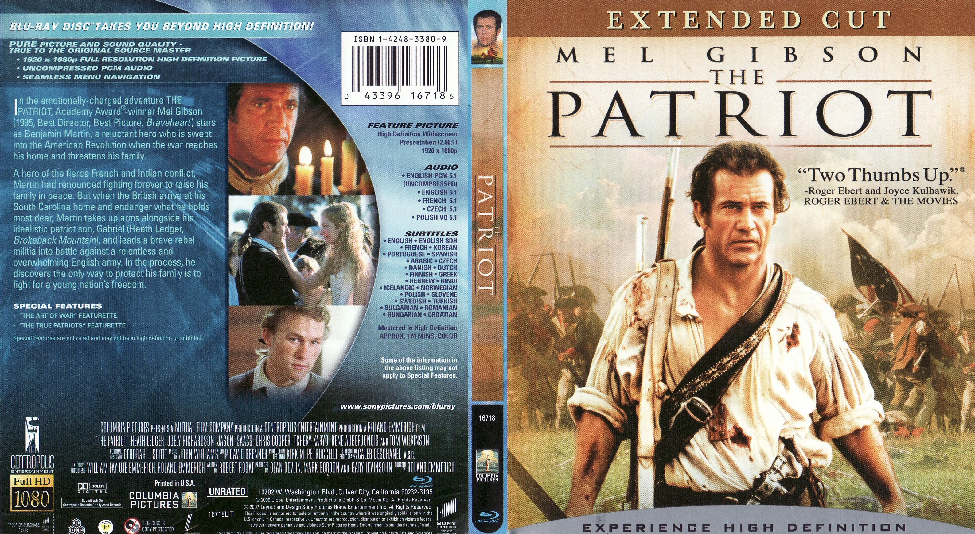 Jaquette DVD The patriot - Le patriote (Canadienne) (BLU-RAY)