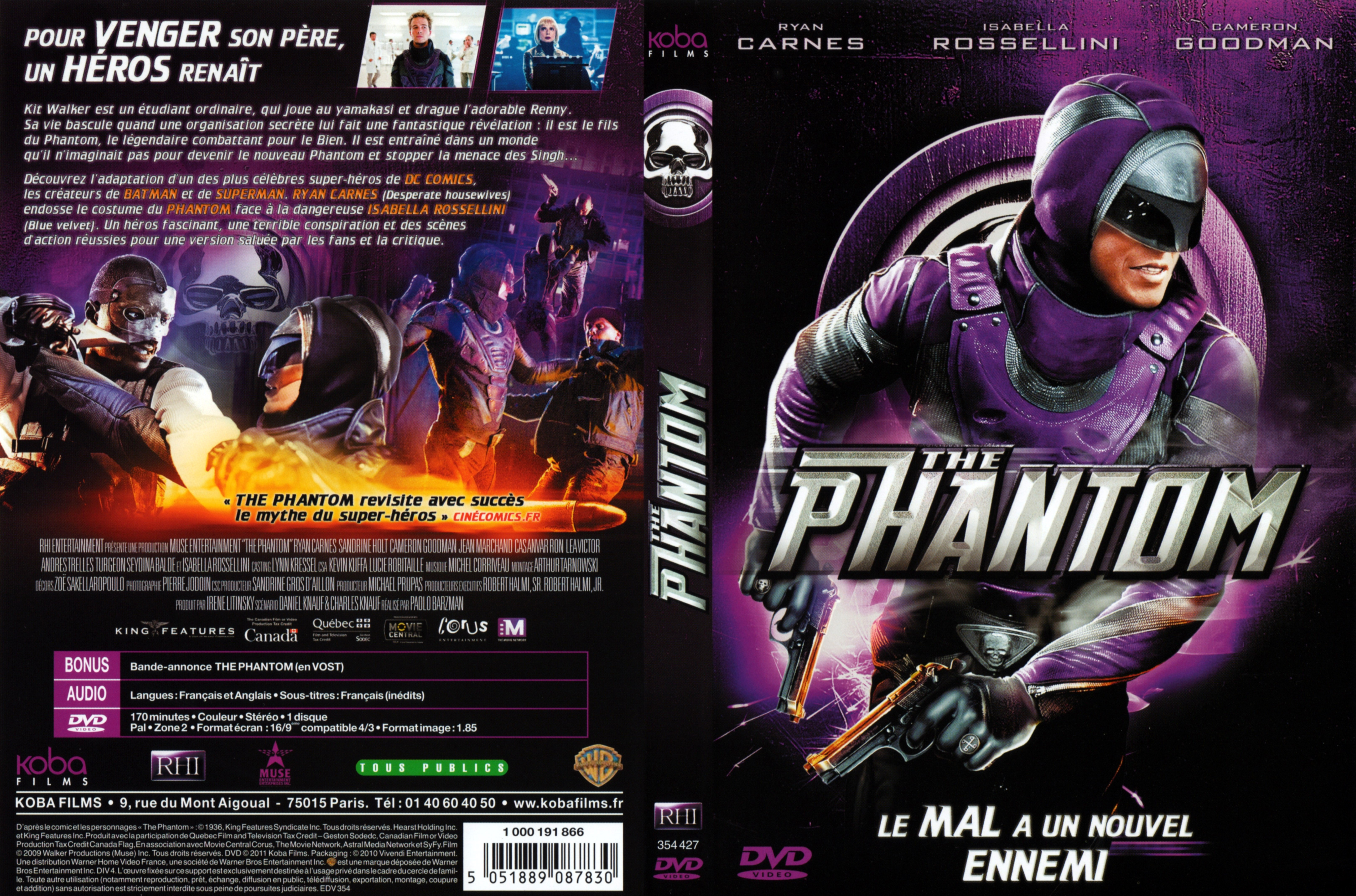 Jaquette DVD The phantom