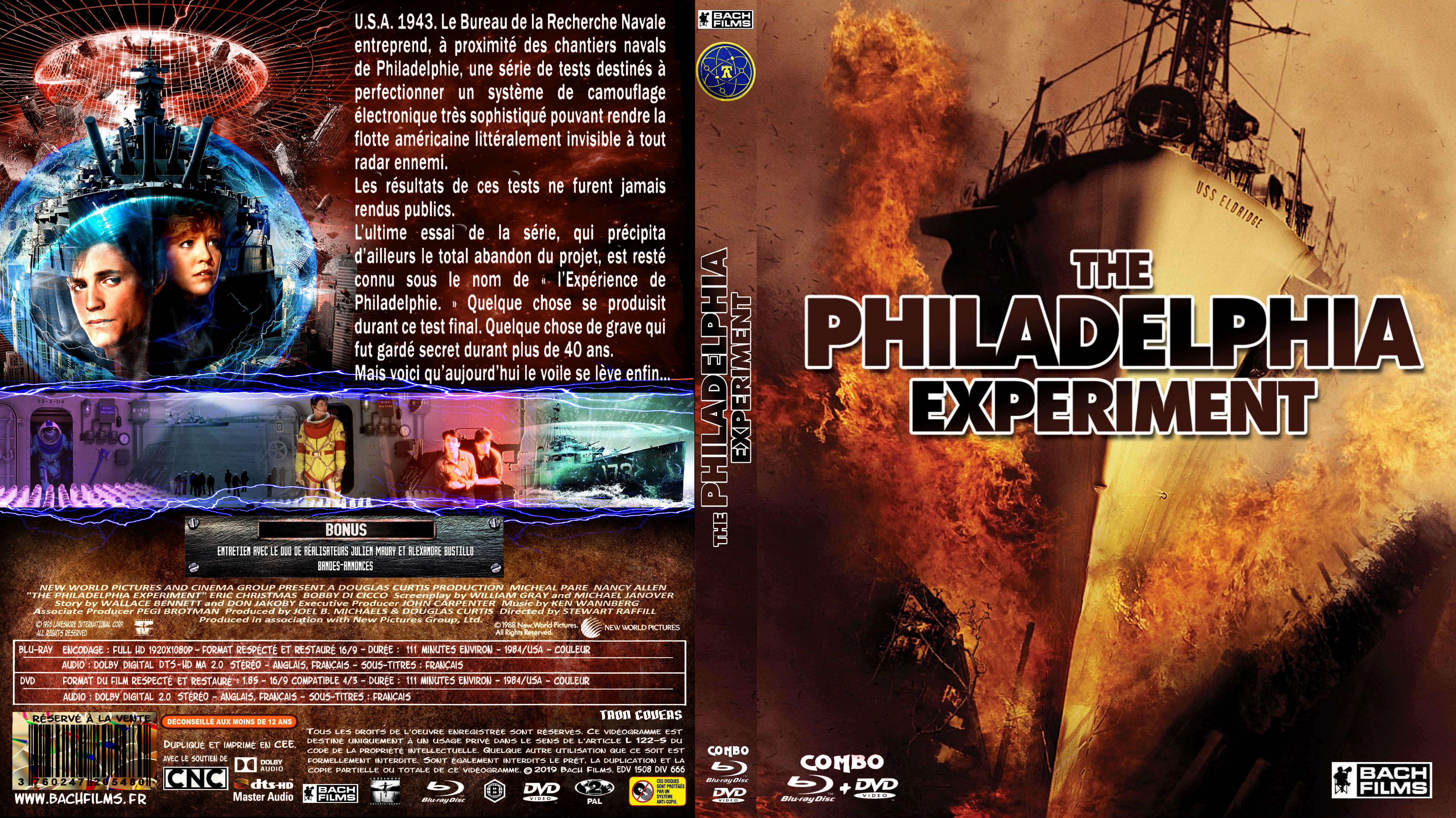 Jaquette DVD The philadelphia experiment coffret custom (BLU-RAY) v2