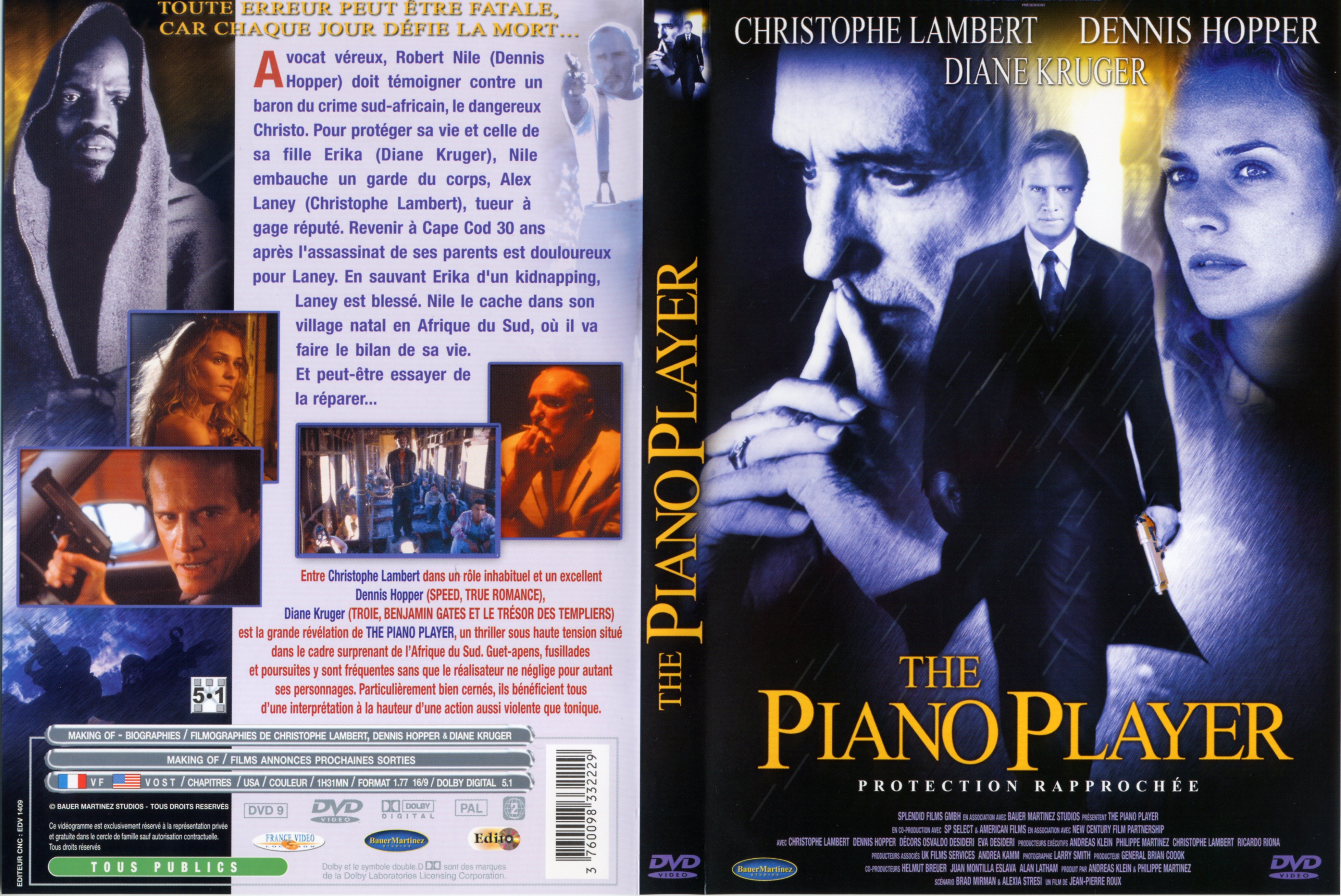 Jaquette DVD The piano player