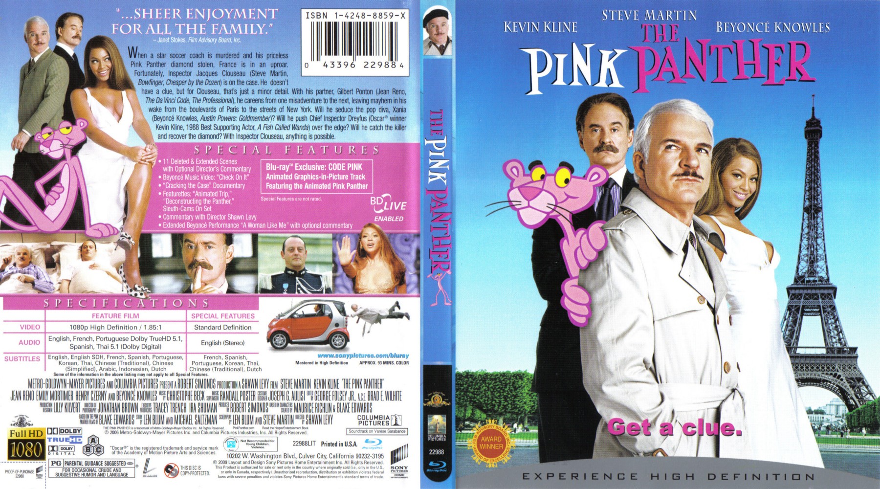 Jaquette DVD The pink panther - La panthre rose (2006) Zone 1 (BLU-RAY)