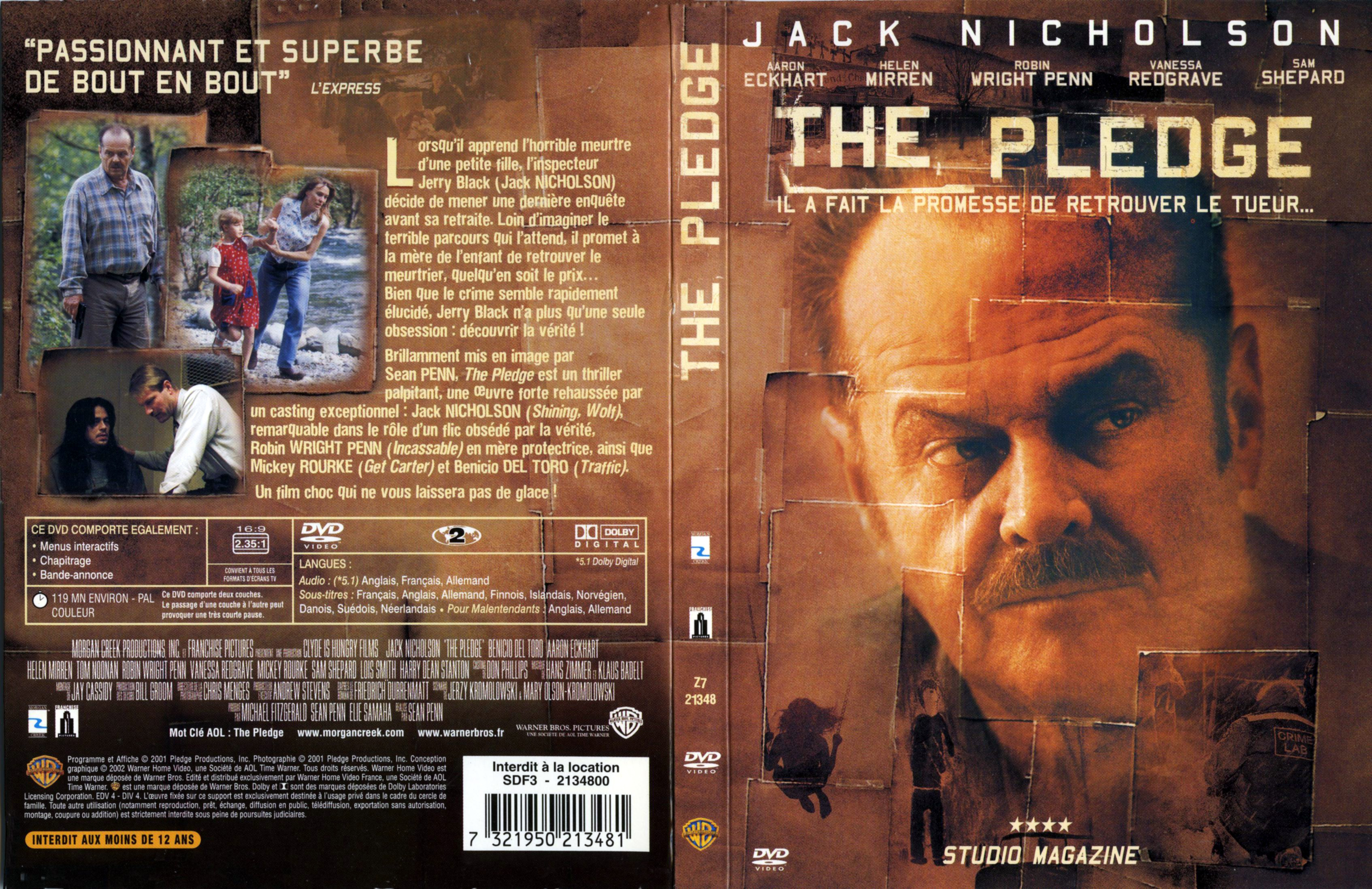 Jaquette DVD The pledge