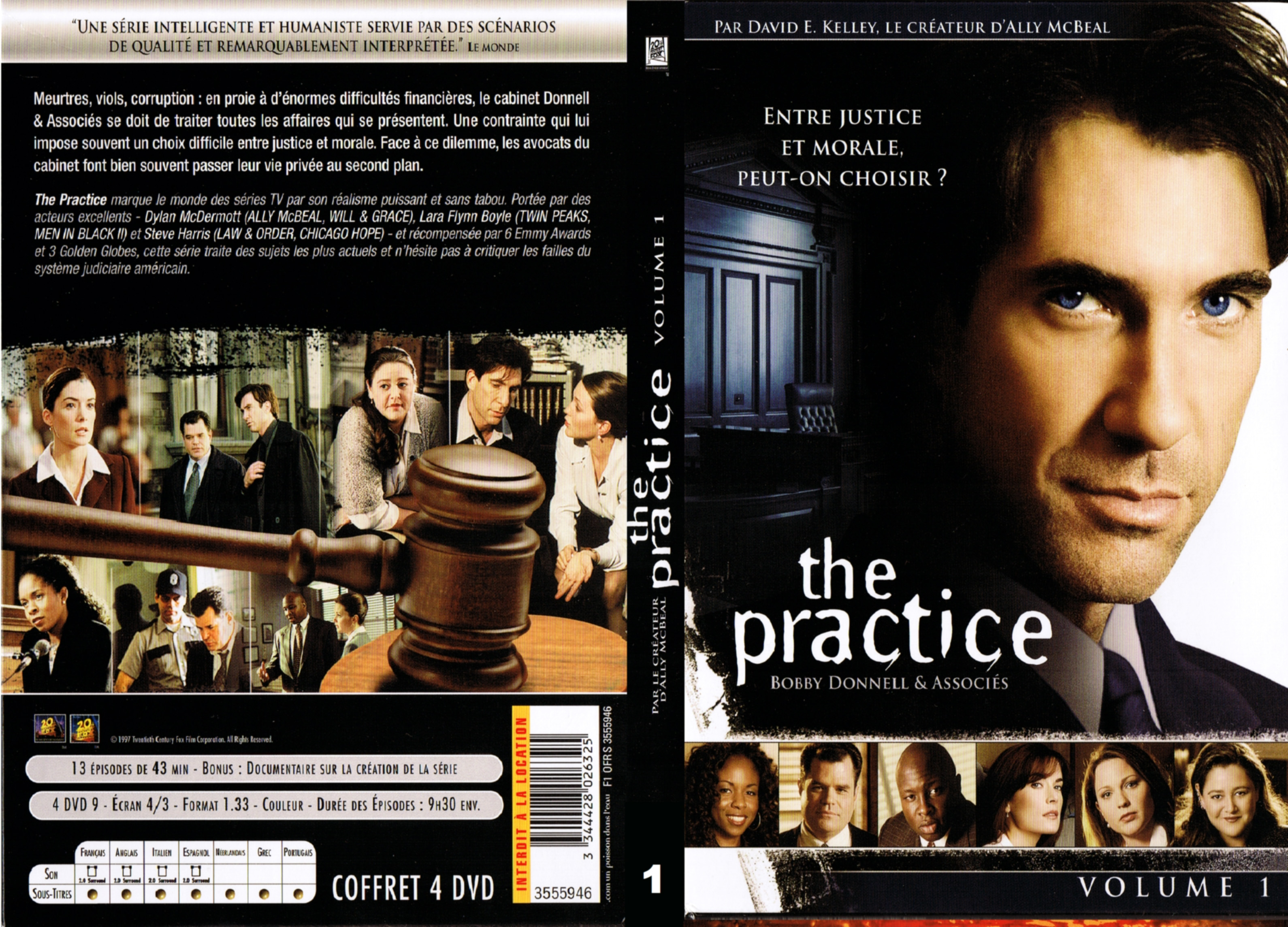 Jaquette DVD The practice vol 1