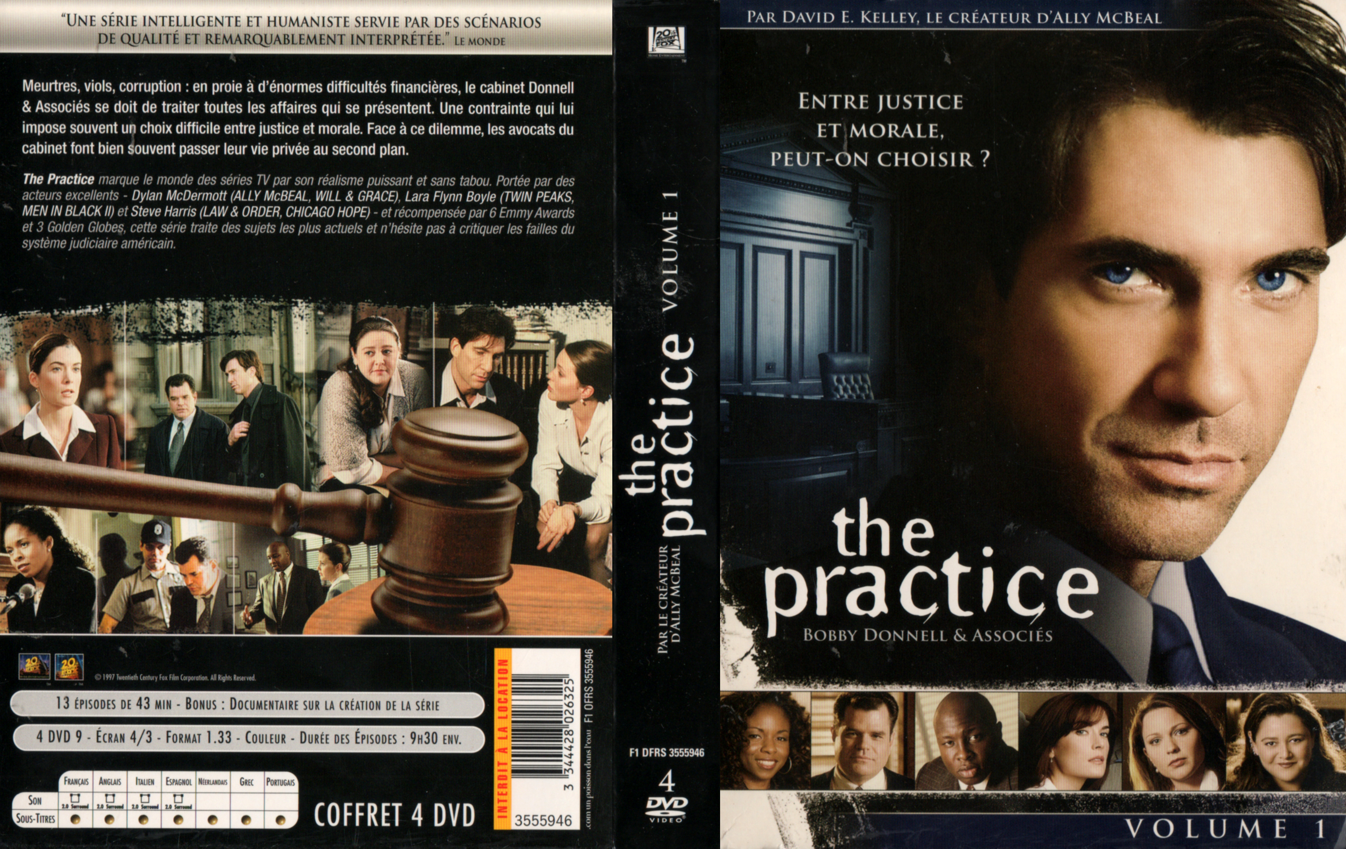 Jaquette DVD The practice vol 1 COFFRET