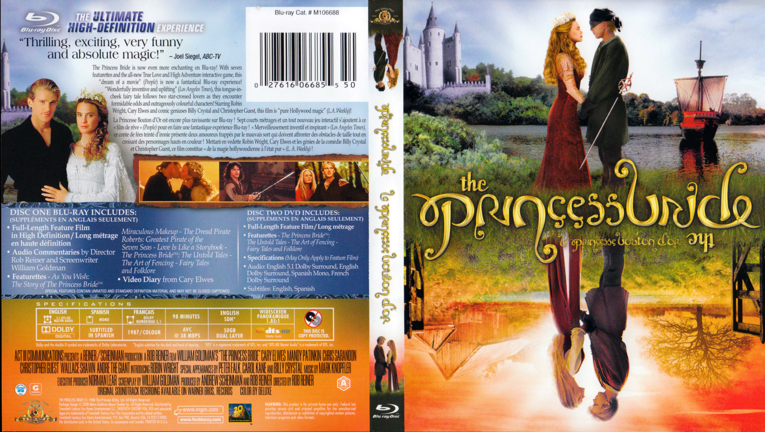 Jaquette DVD The princess bride (BLU-RAY) (Canadienne)