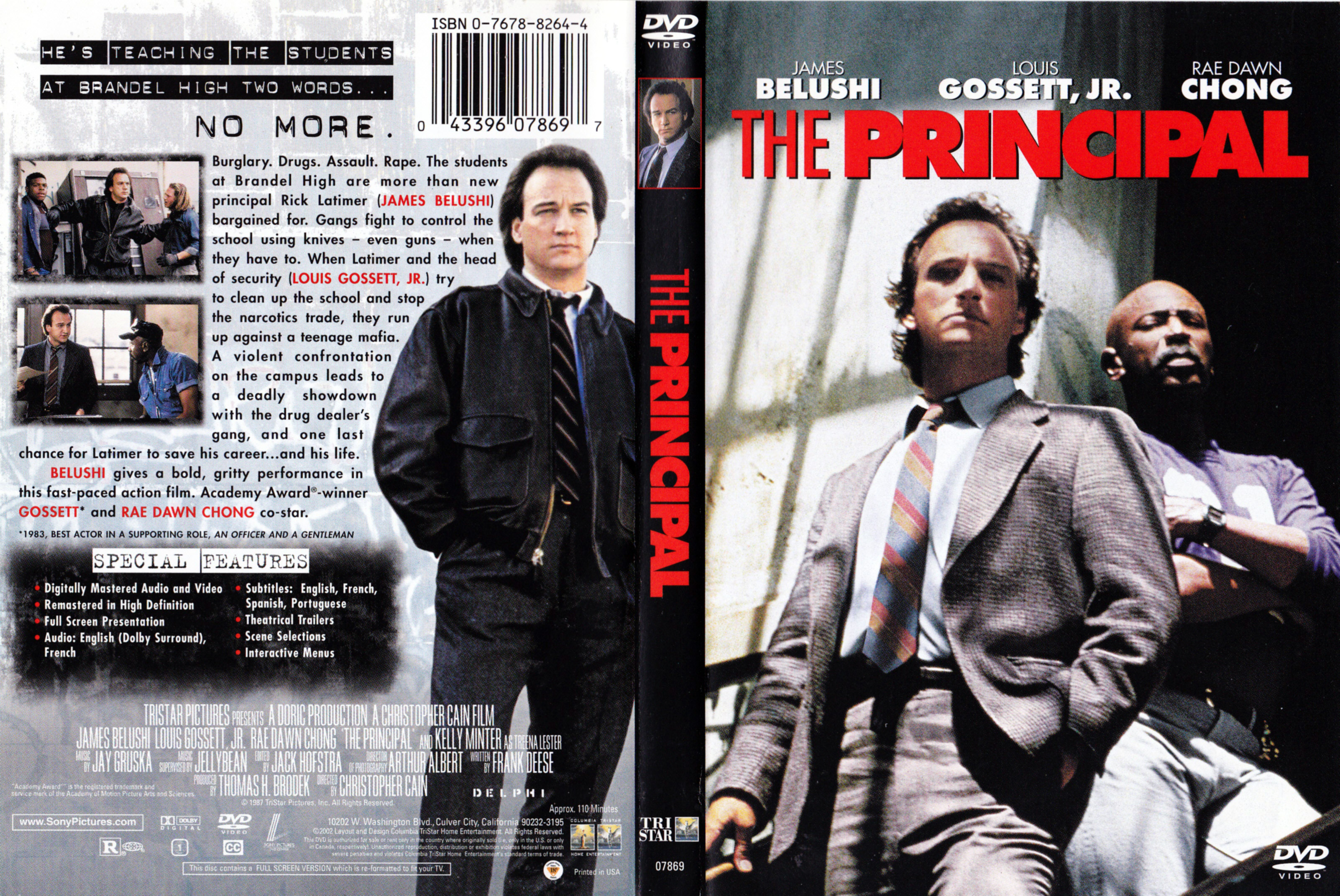 Jaquette DVD The principal (Canadienne)