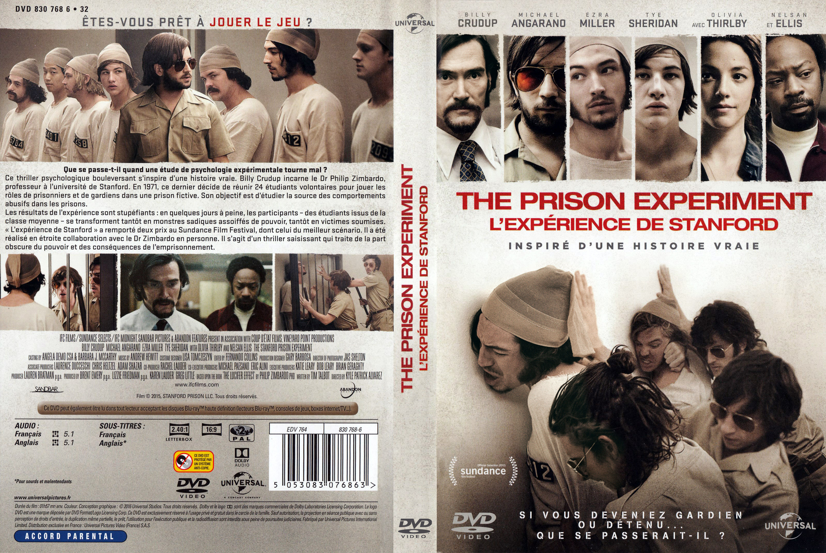 Jaquette DVD The prison experiment - L