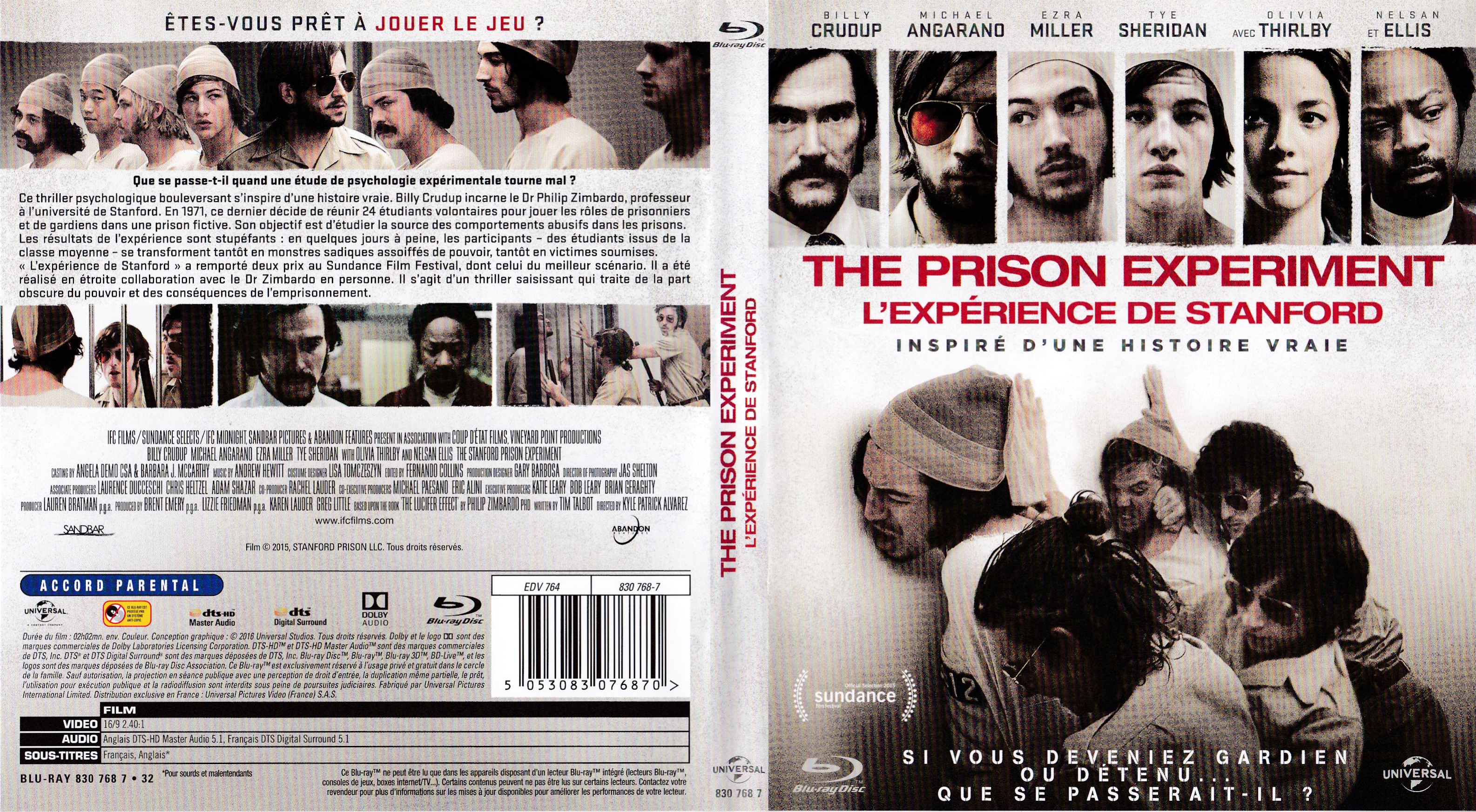 Jaquette DVD The prison experiment - L